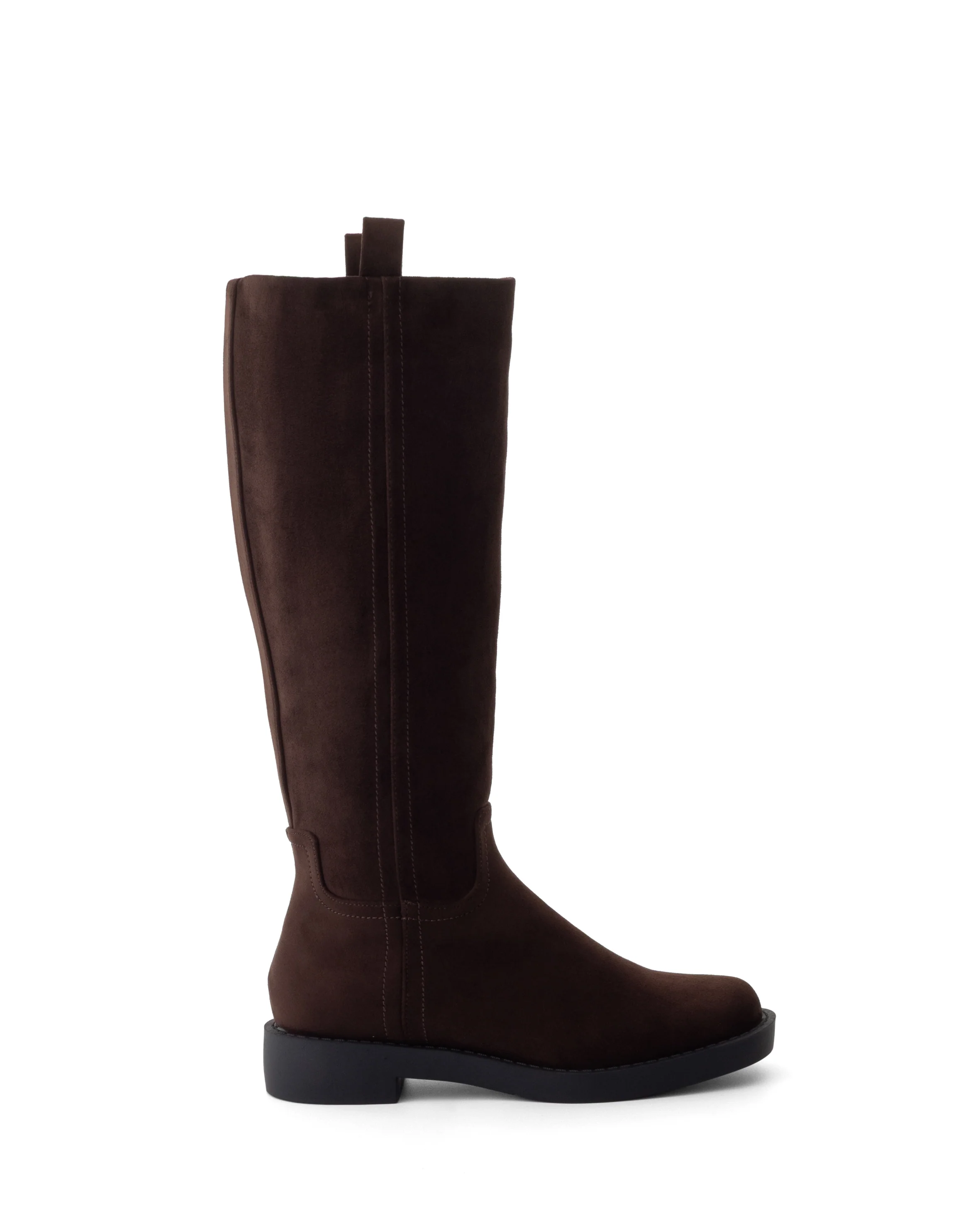 Albany Tall Boot Chocolate Faux Suede