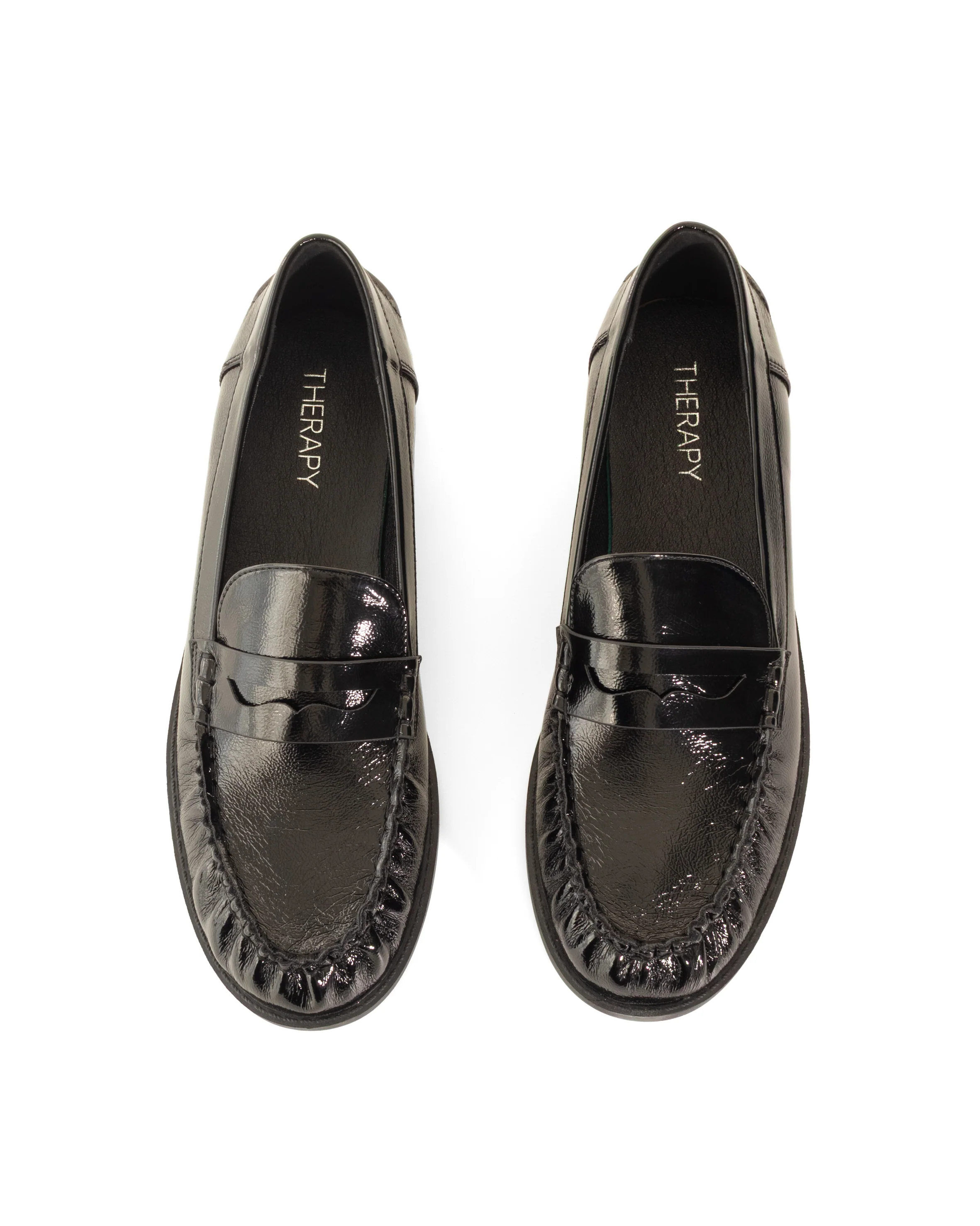 Albert Loafer Black Crinkled Patent - Image 5