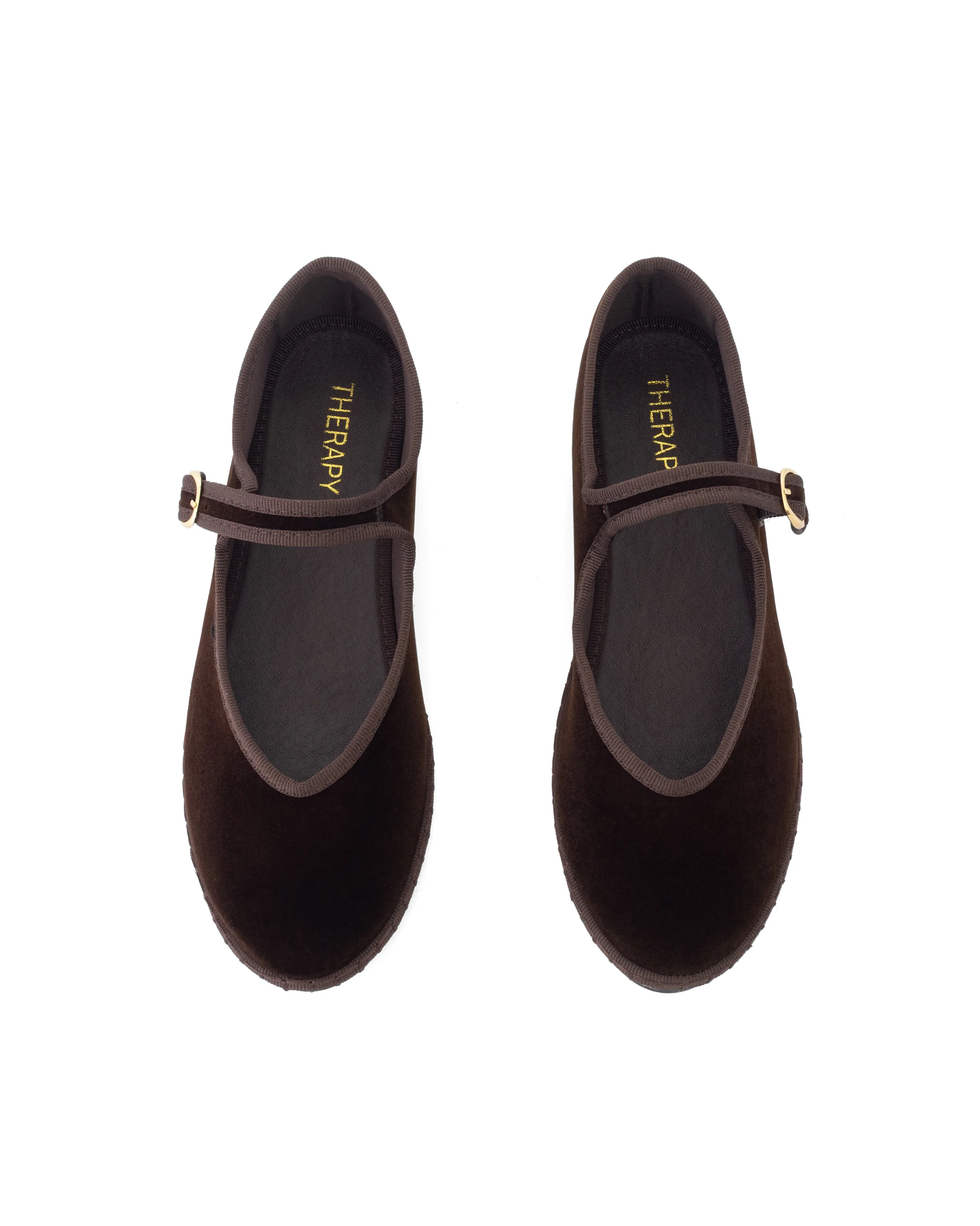 Alegria Ballet Flat Chocolate Velvet - Image 4