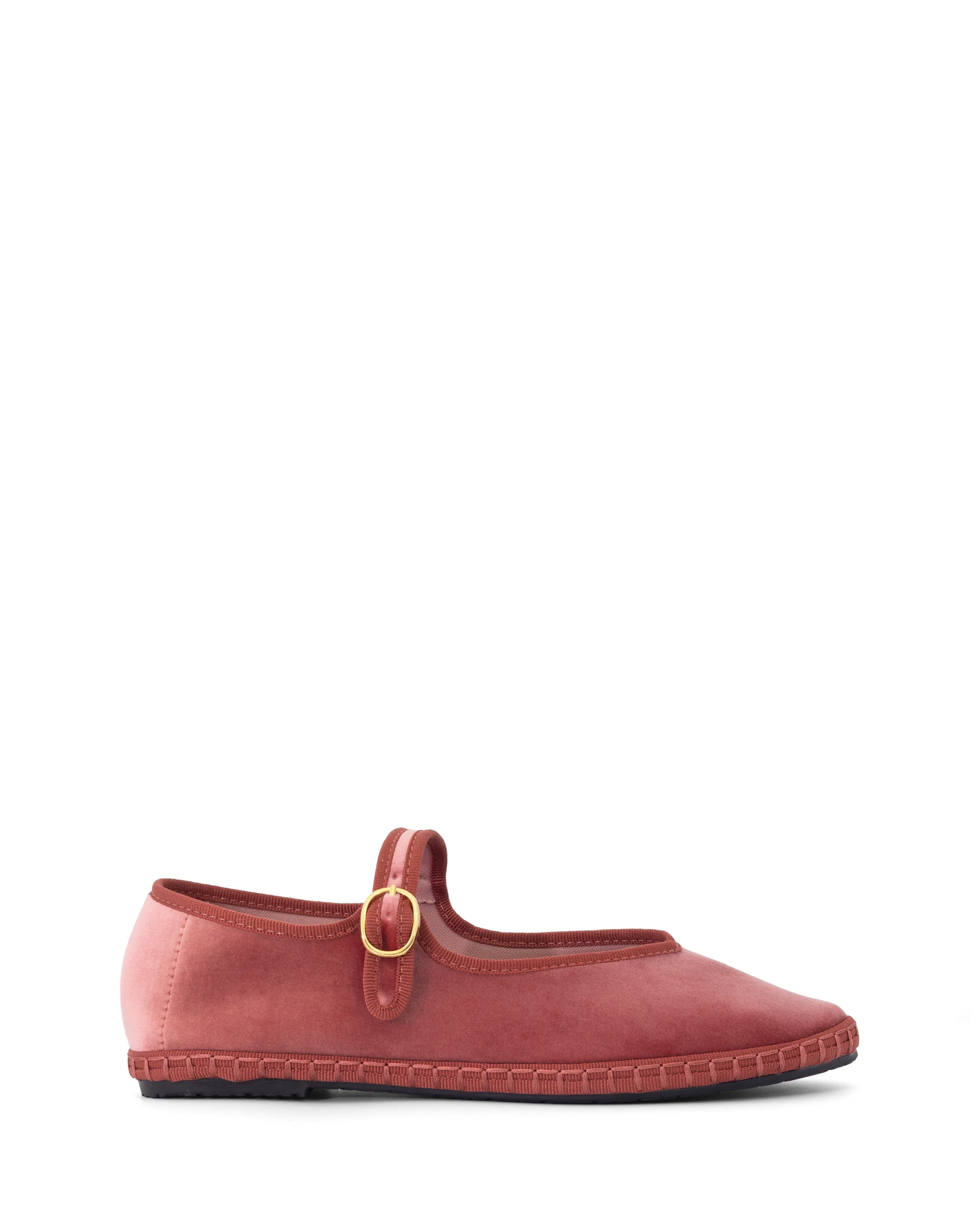 Alegria Ballet Flat Rose Velvet - Image 2