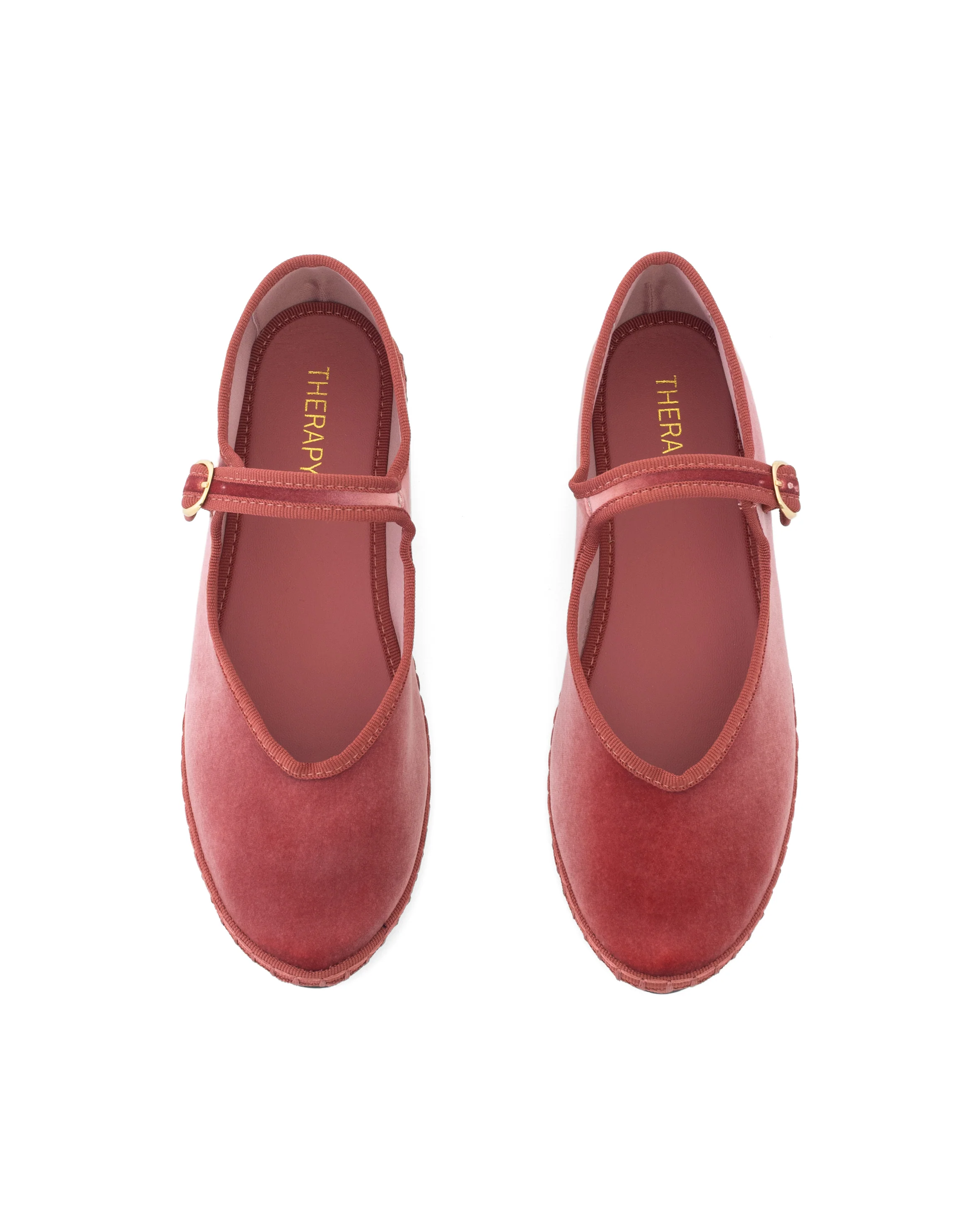 Alegria Ballet Flat Rose Velvet - Image 5