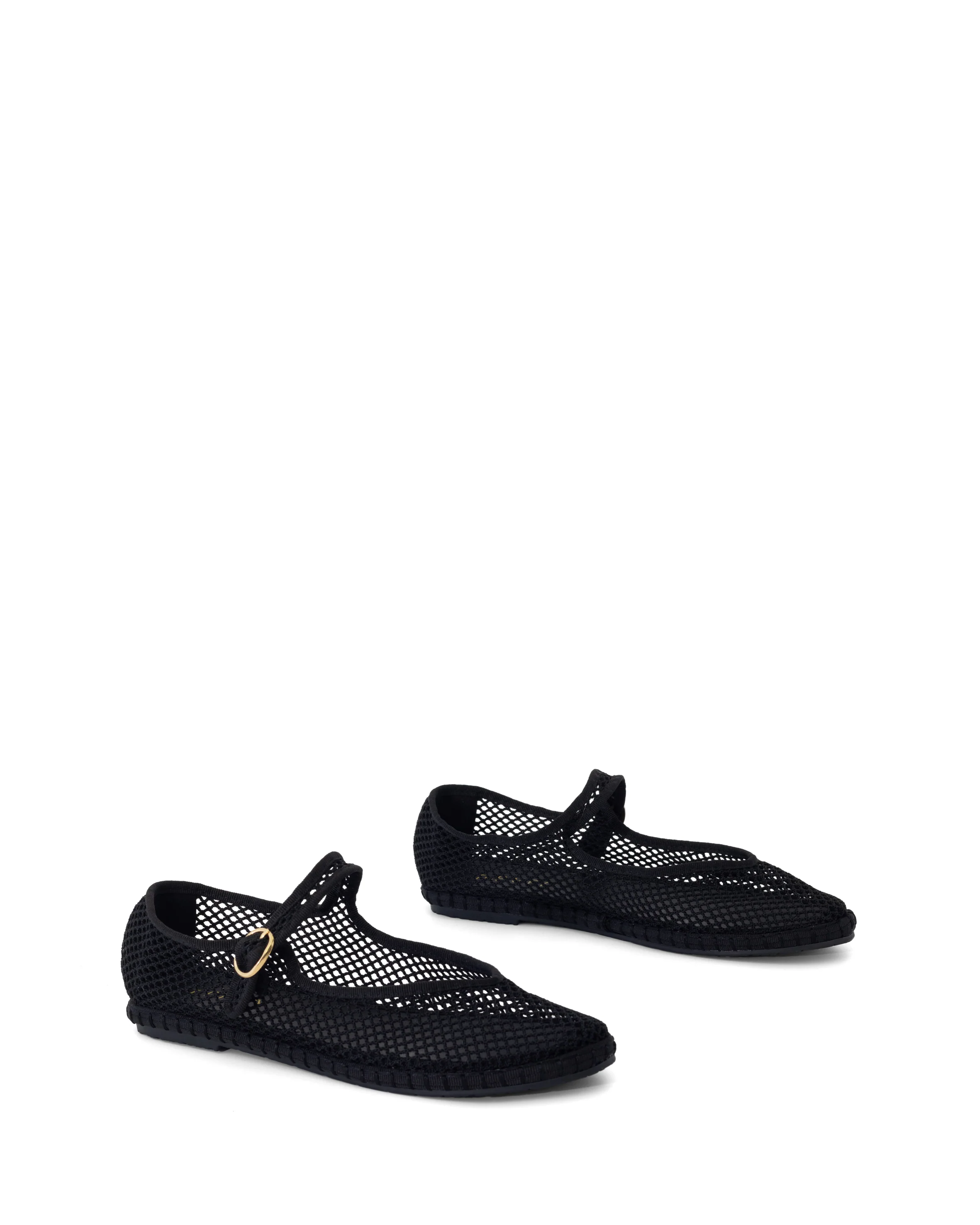 Alicante Ballet Flat Black Mesh - Image 2