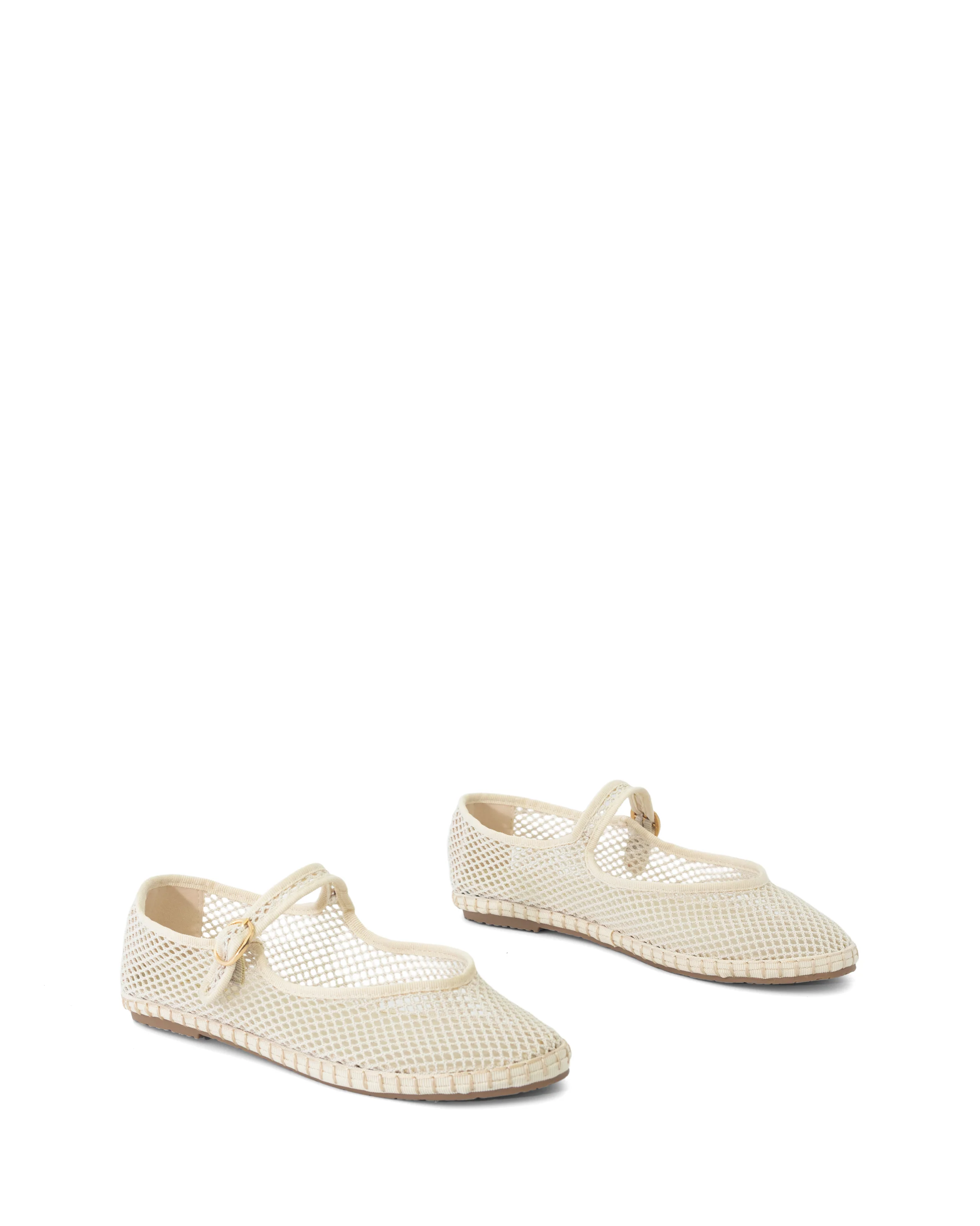 Alicante Ballet Flat Off White Mesh - Image 3