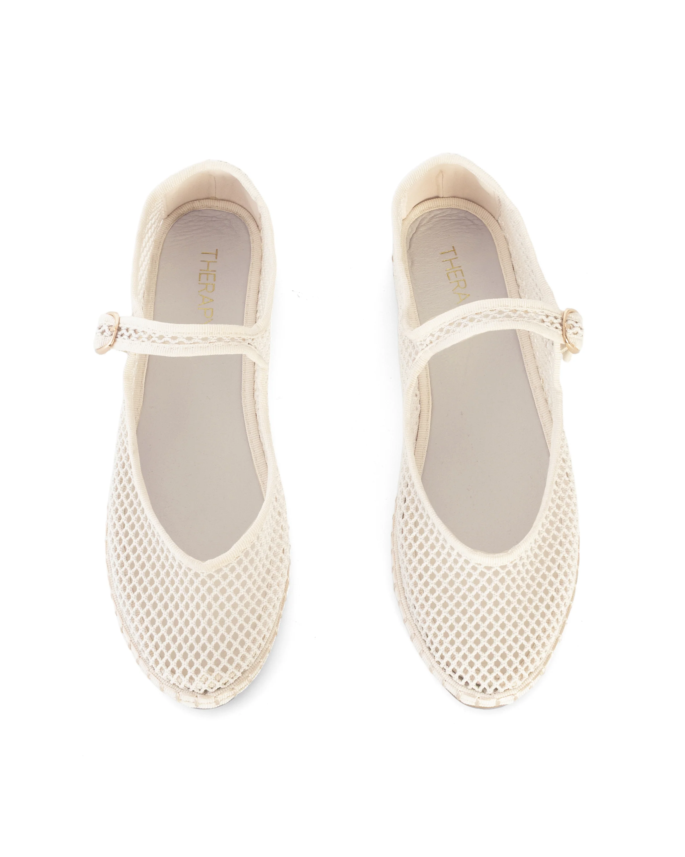 Alicante Ballet Flat Off White Mesh - Image 5
