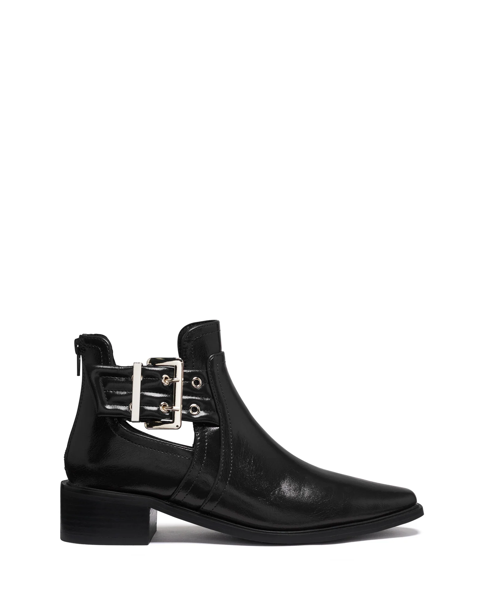 Baylee Black Crinkle Patent *FINAL SALE*