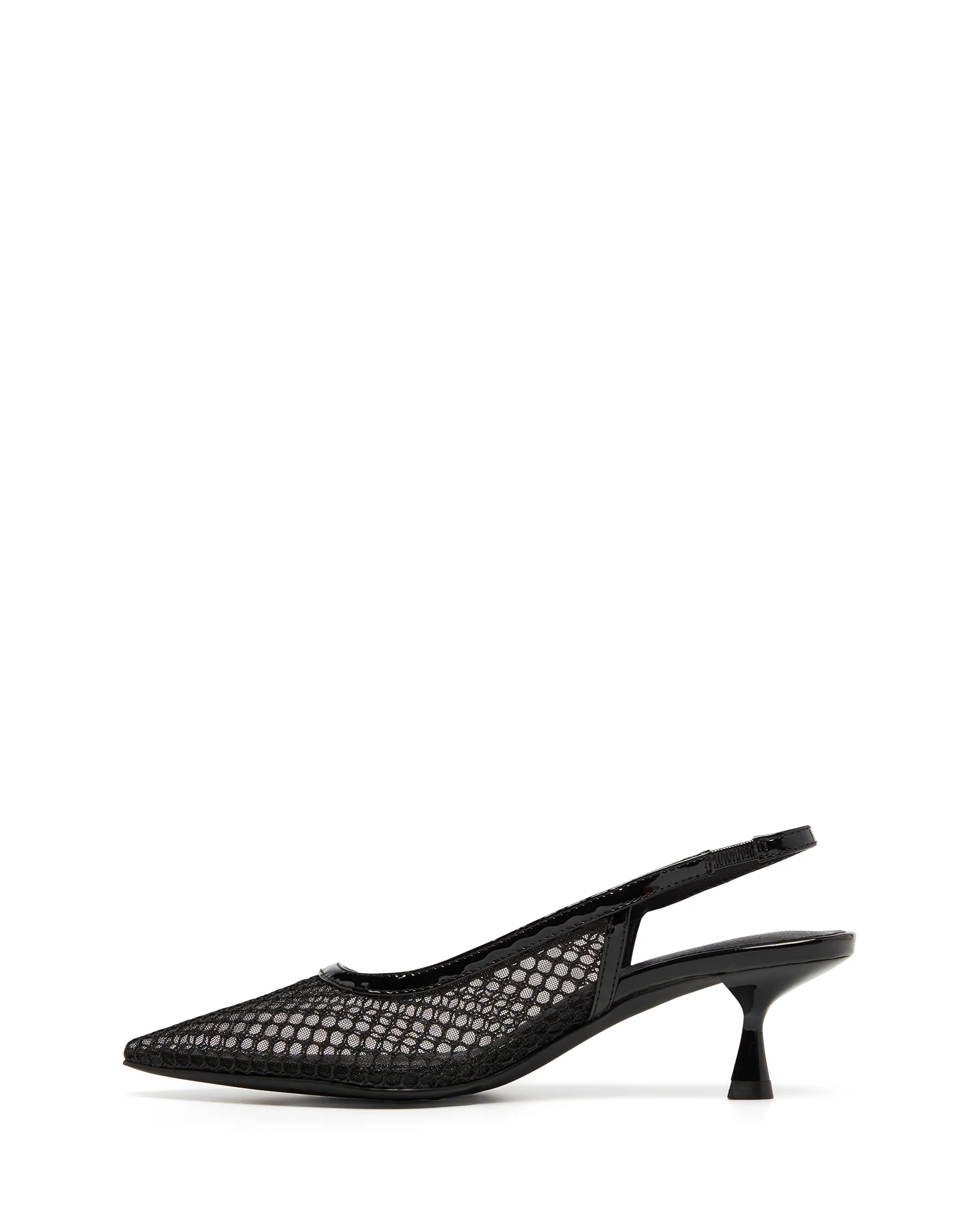 Bentleyy Slingback Pump Black Patent - Image 4