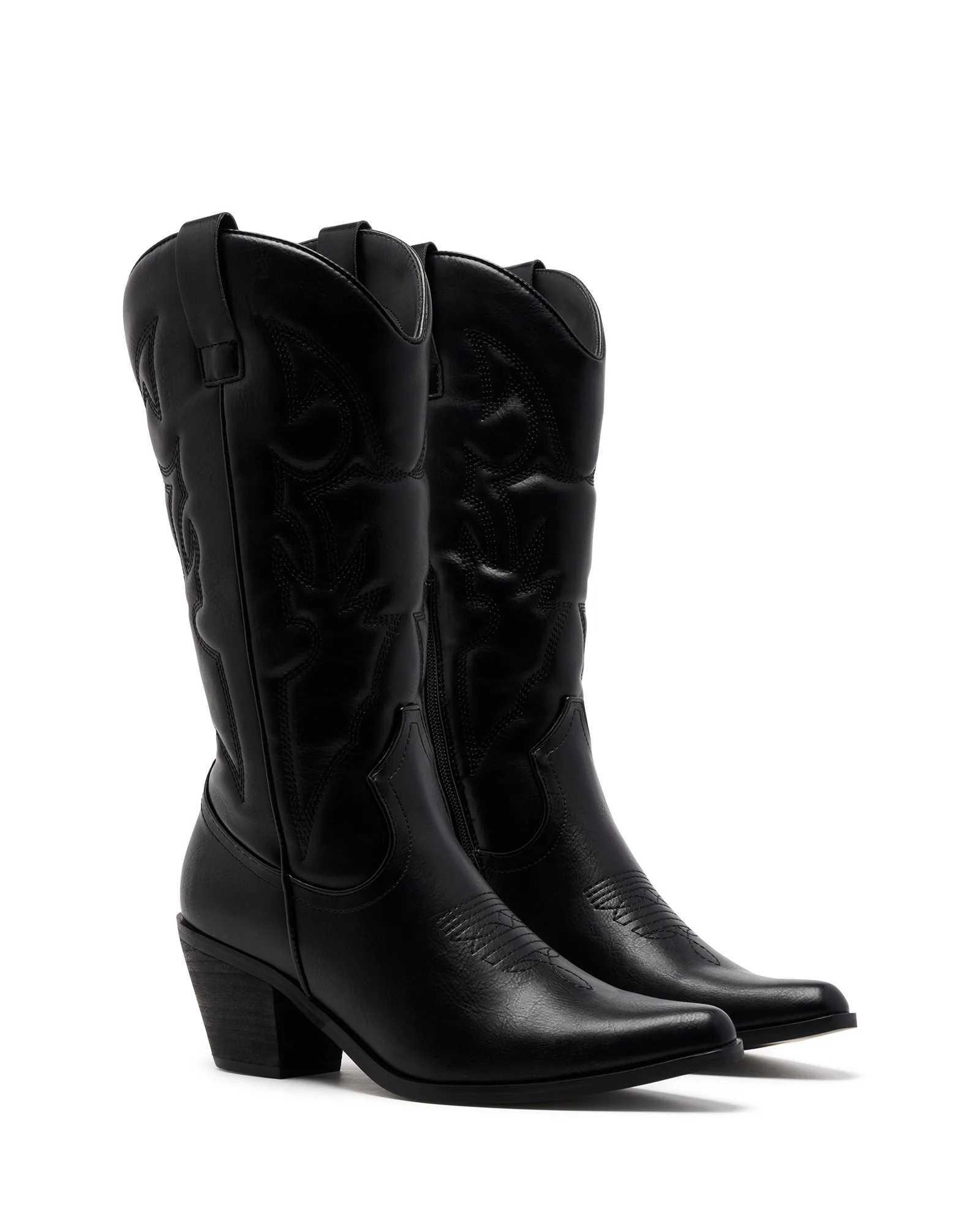 Clayton Cowboy Boot Black - Image 2