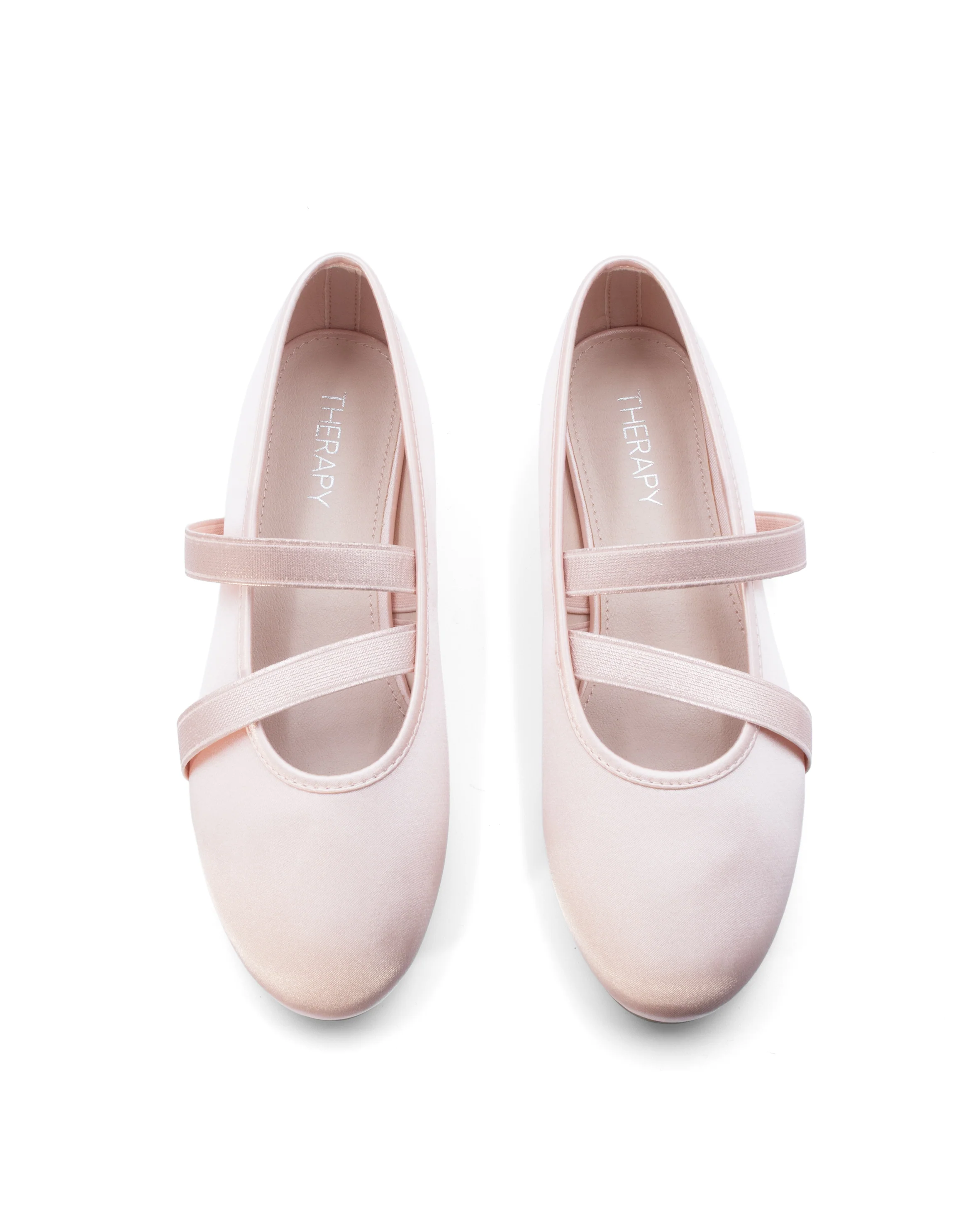 Dancer Ballet Flat Blush Satin - Image 2
