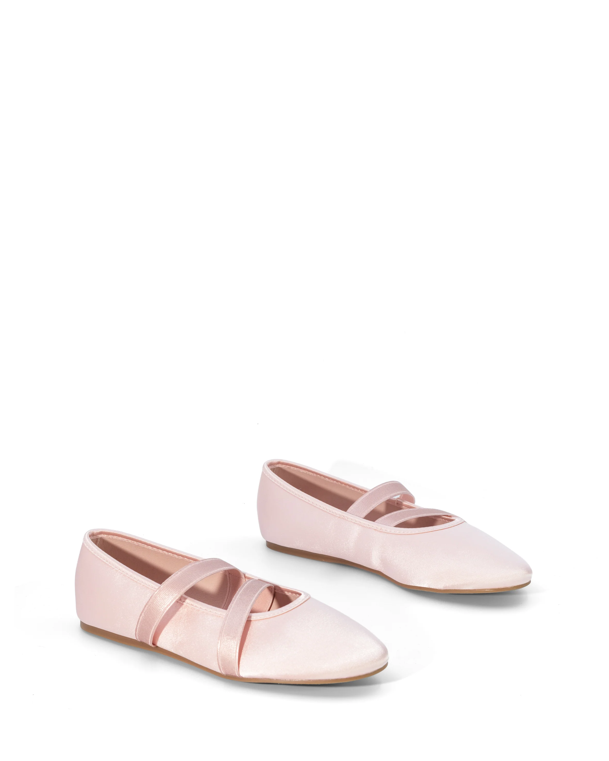 Dancer Ballet Flat Blush Satin - Image 3