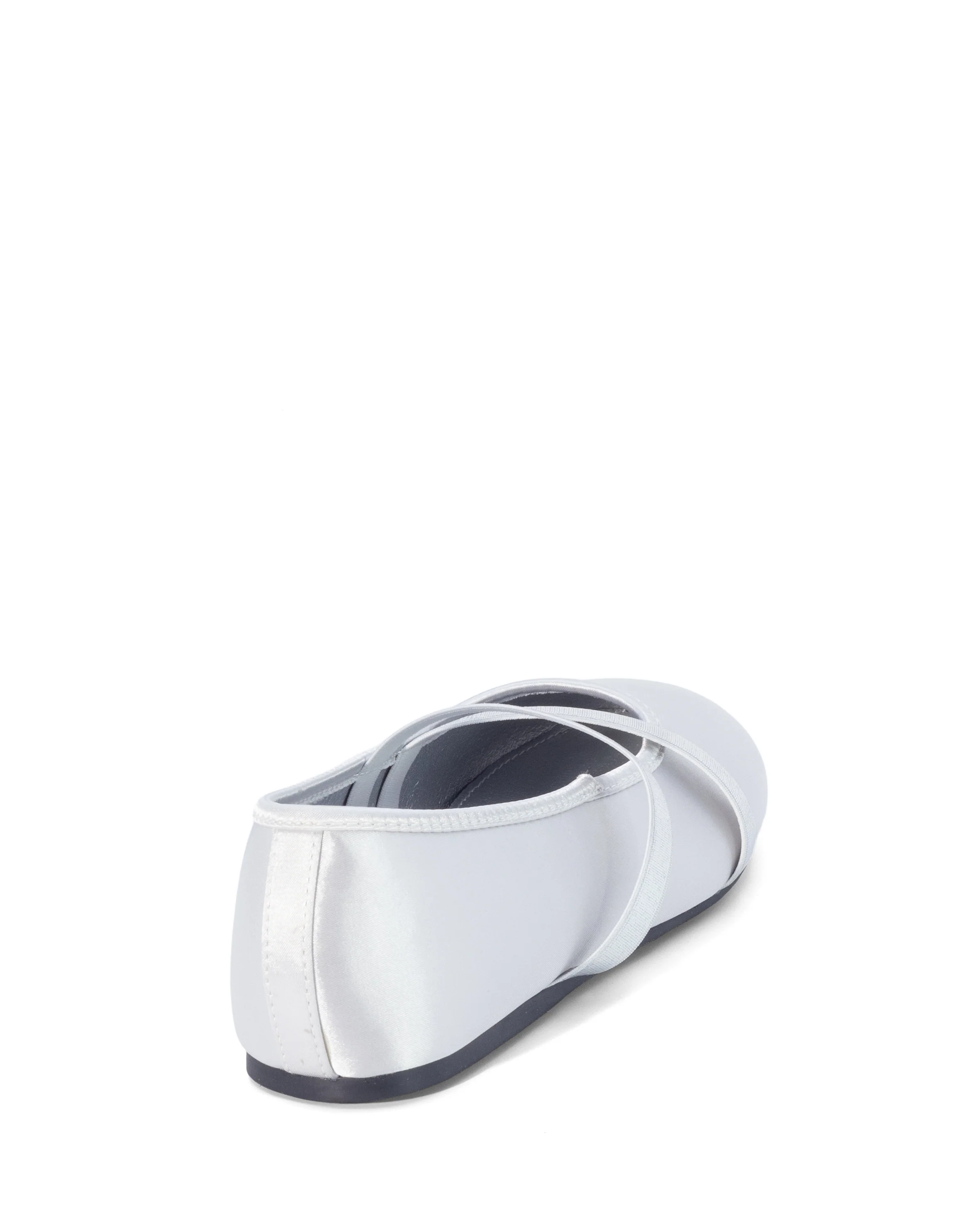 Dancer Ballet Flat Silver Satin - Image 5