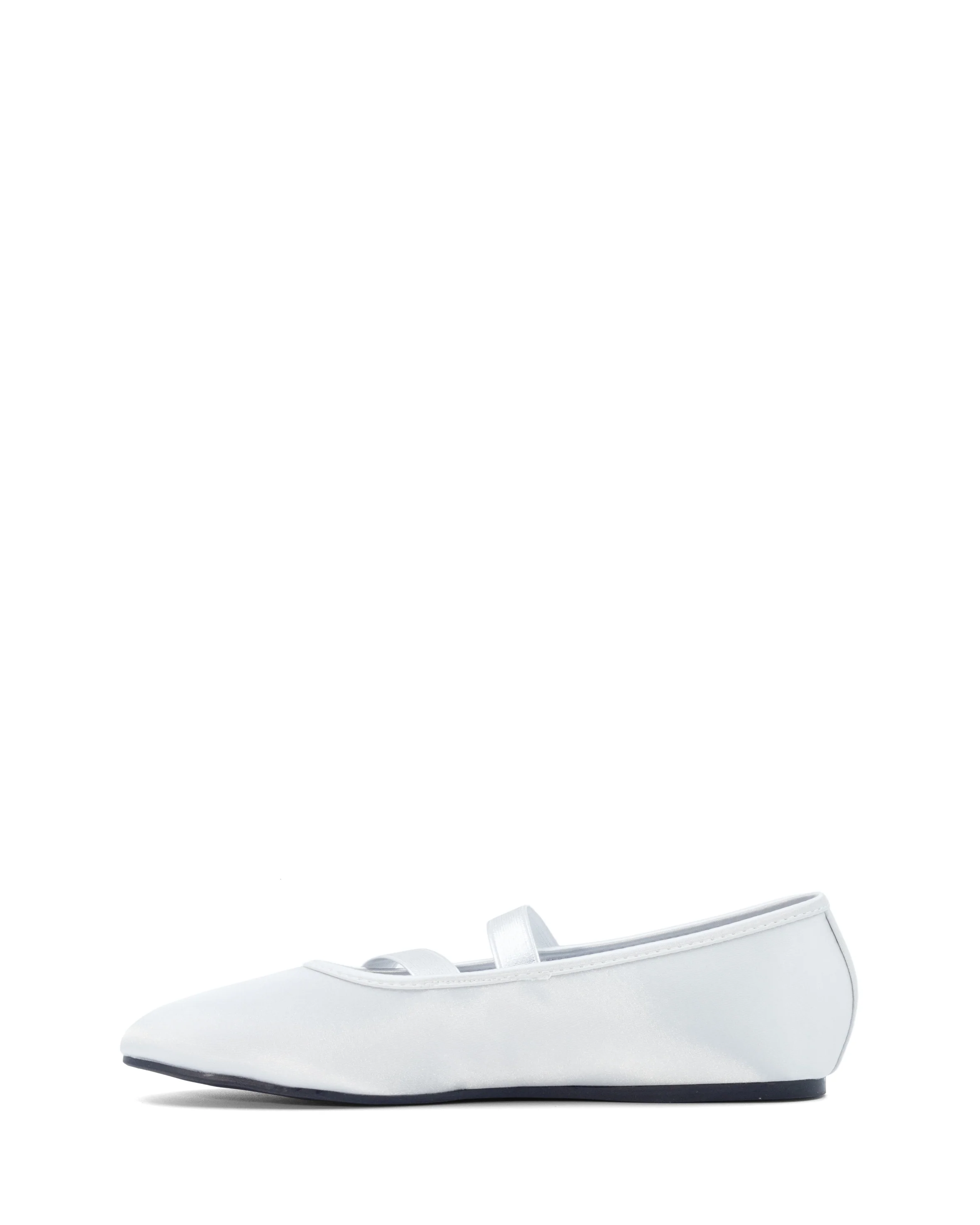 Dancer Ballet Flat Silver Satin - Image 6