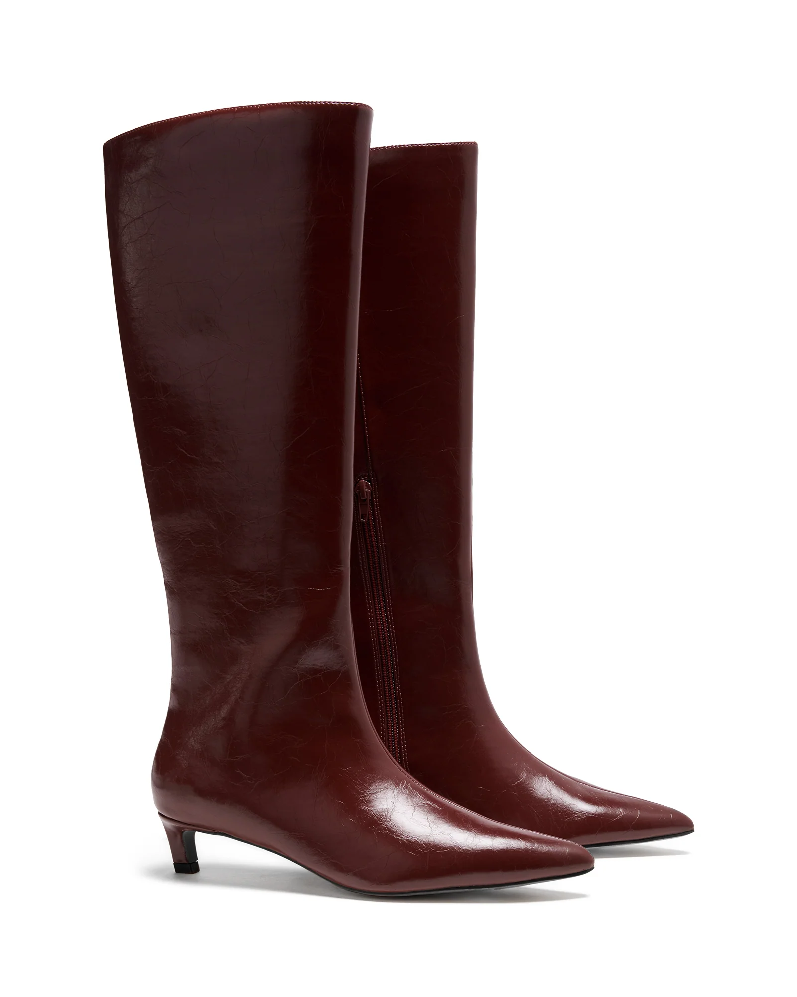 Destiny Tall Boot Bordeaux Textured - Image 2