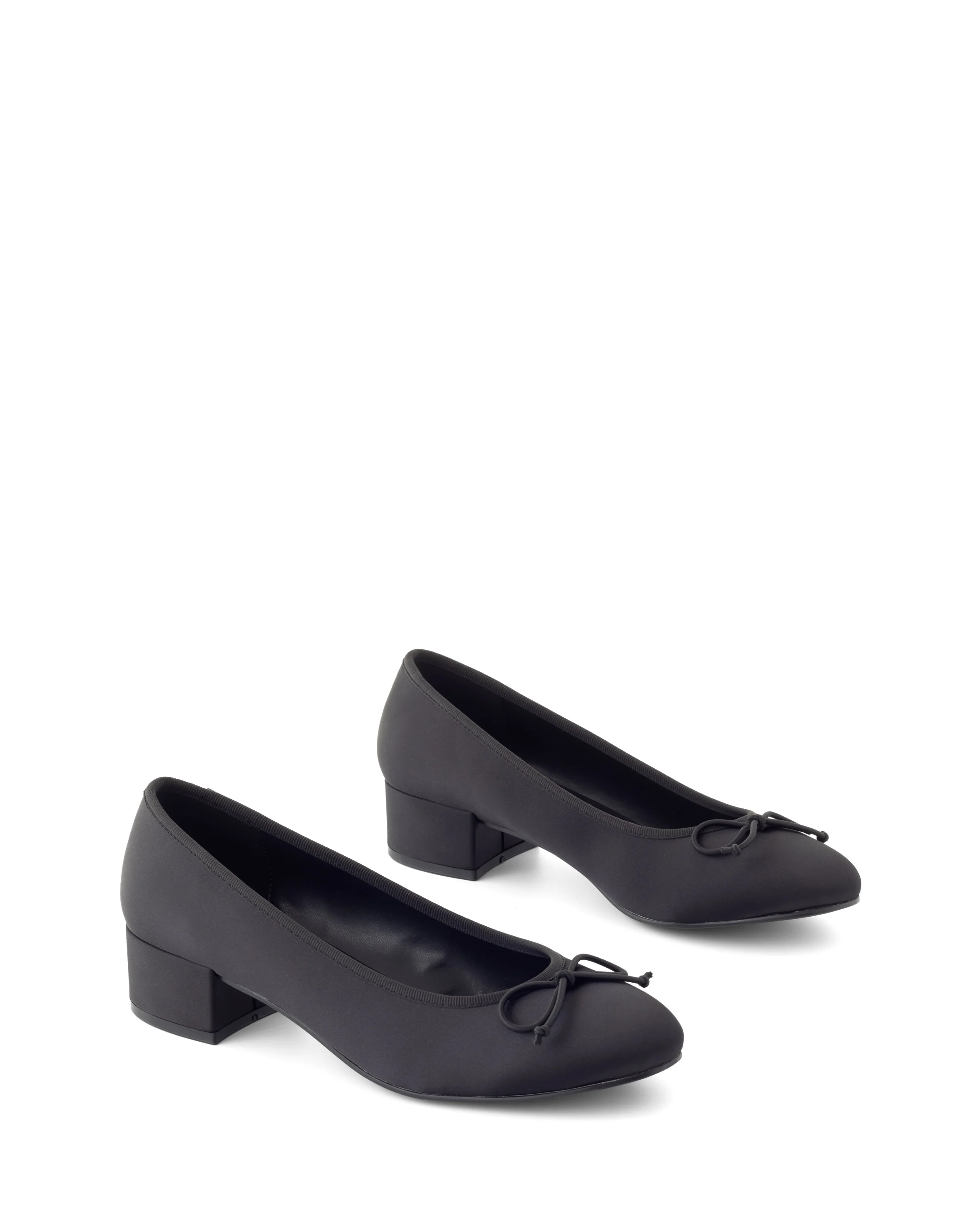 Diana Ballet Heel Black Satin - Image 3