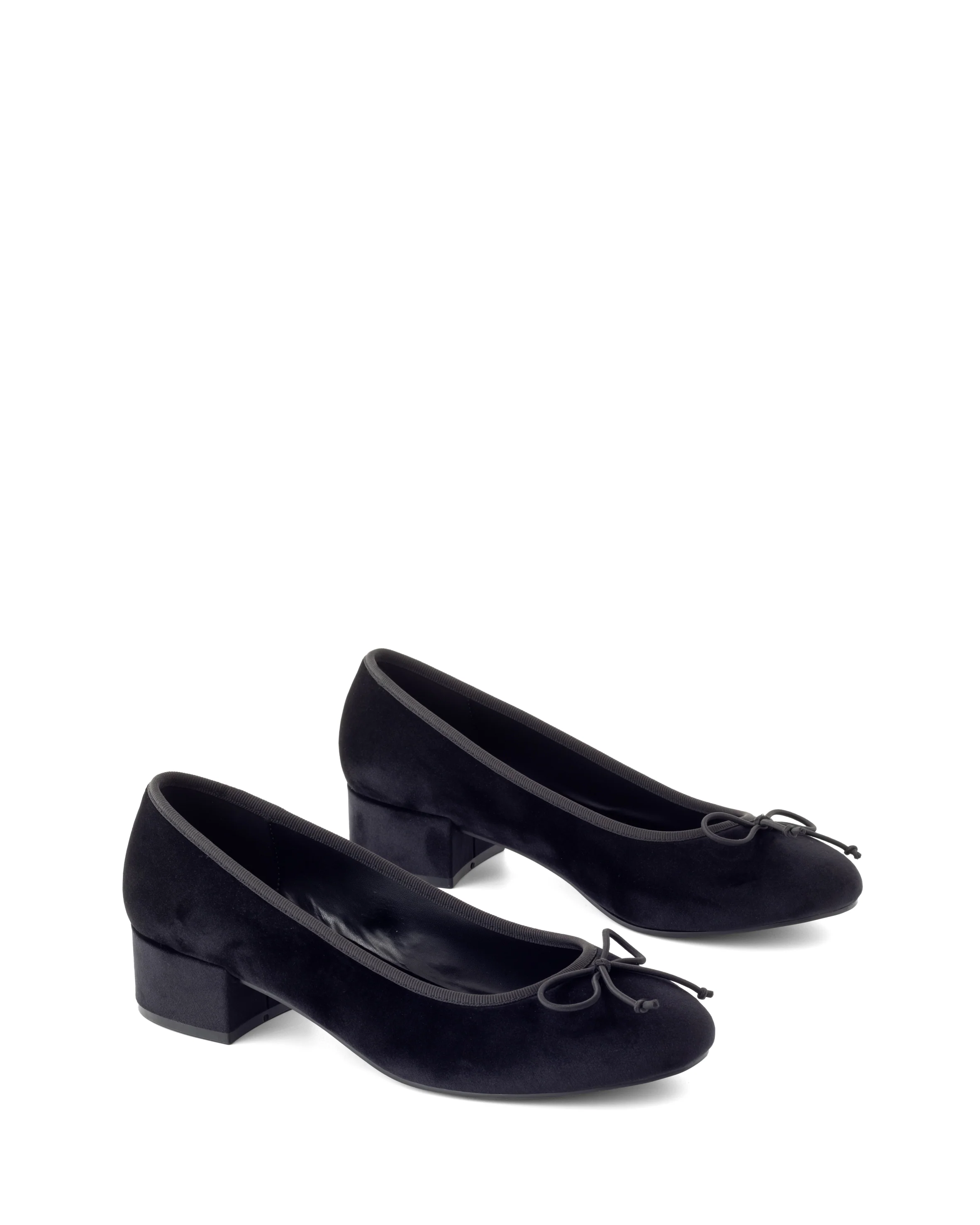 Diana Ballet Heel Black Velvet - Image 2