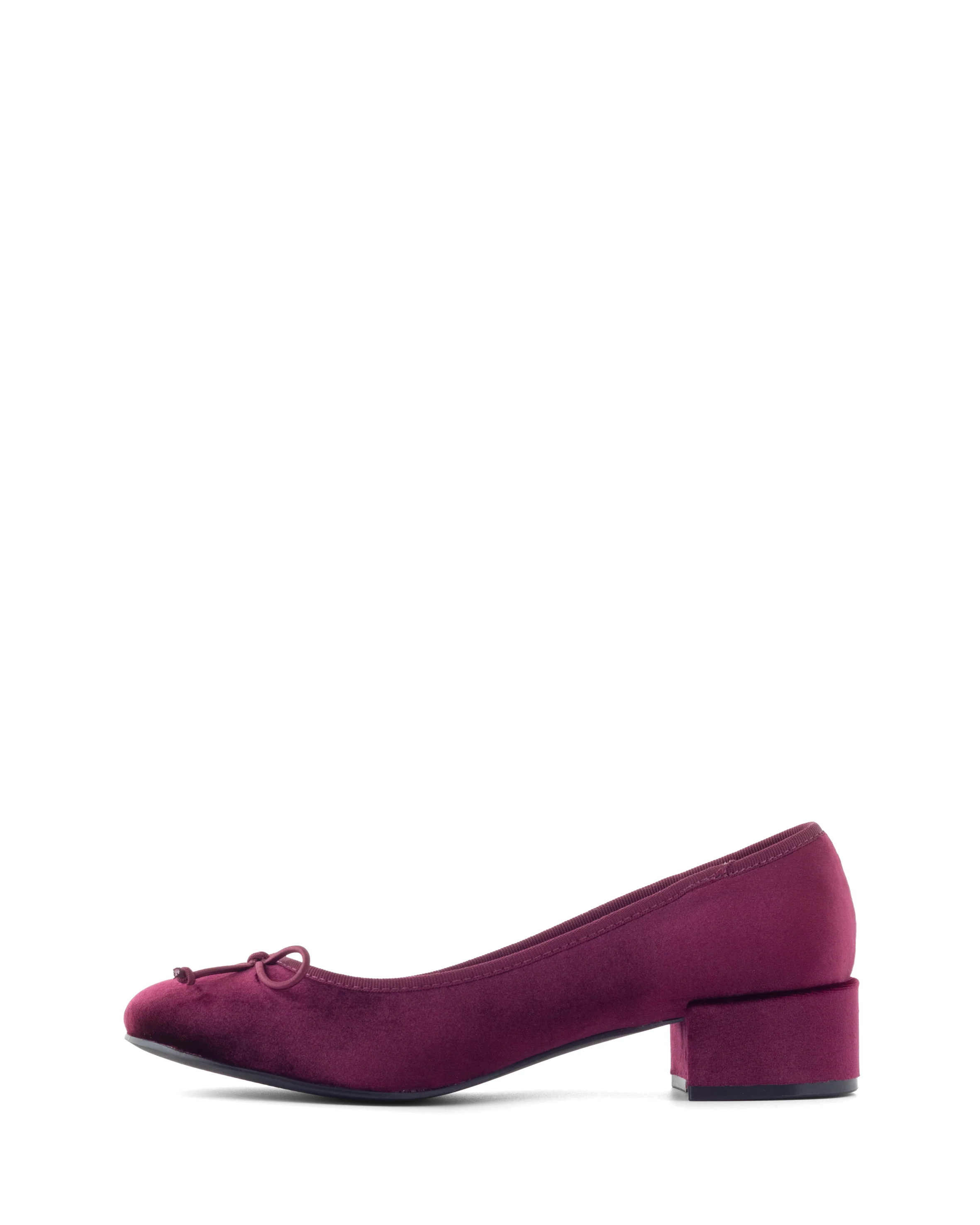 Diana Ballet Heel Bordeaux Velvet - Image 5