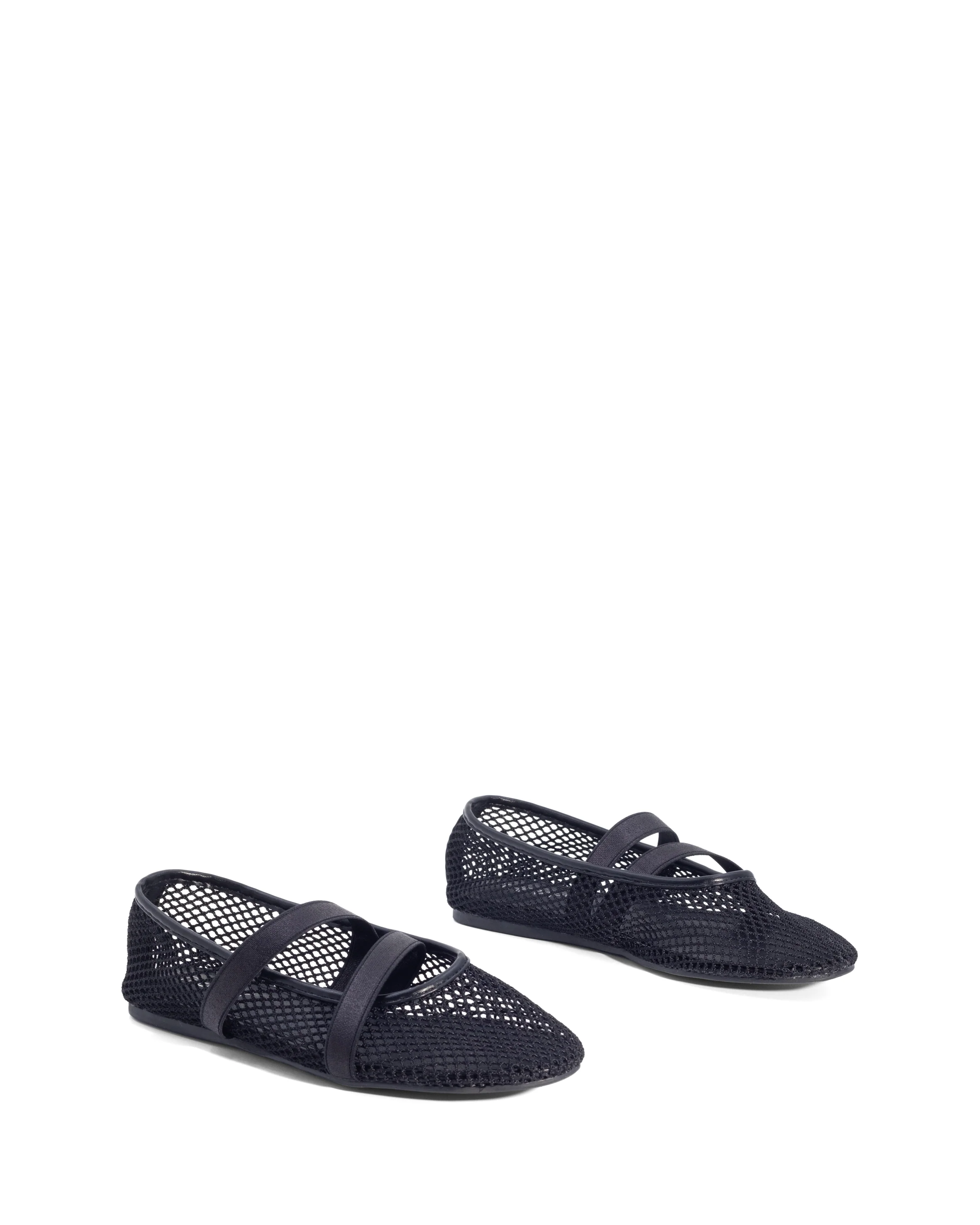 District Ballet Flat Black Mesh - Image 3