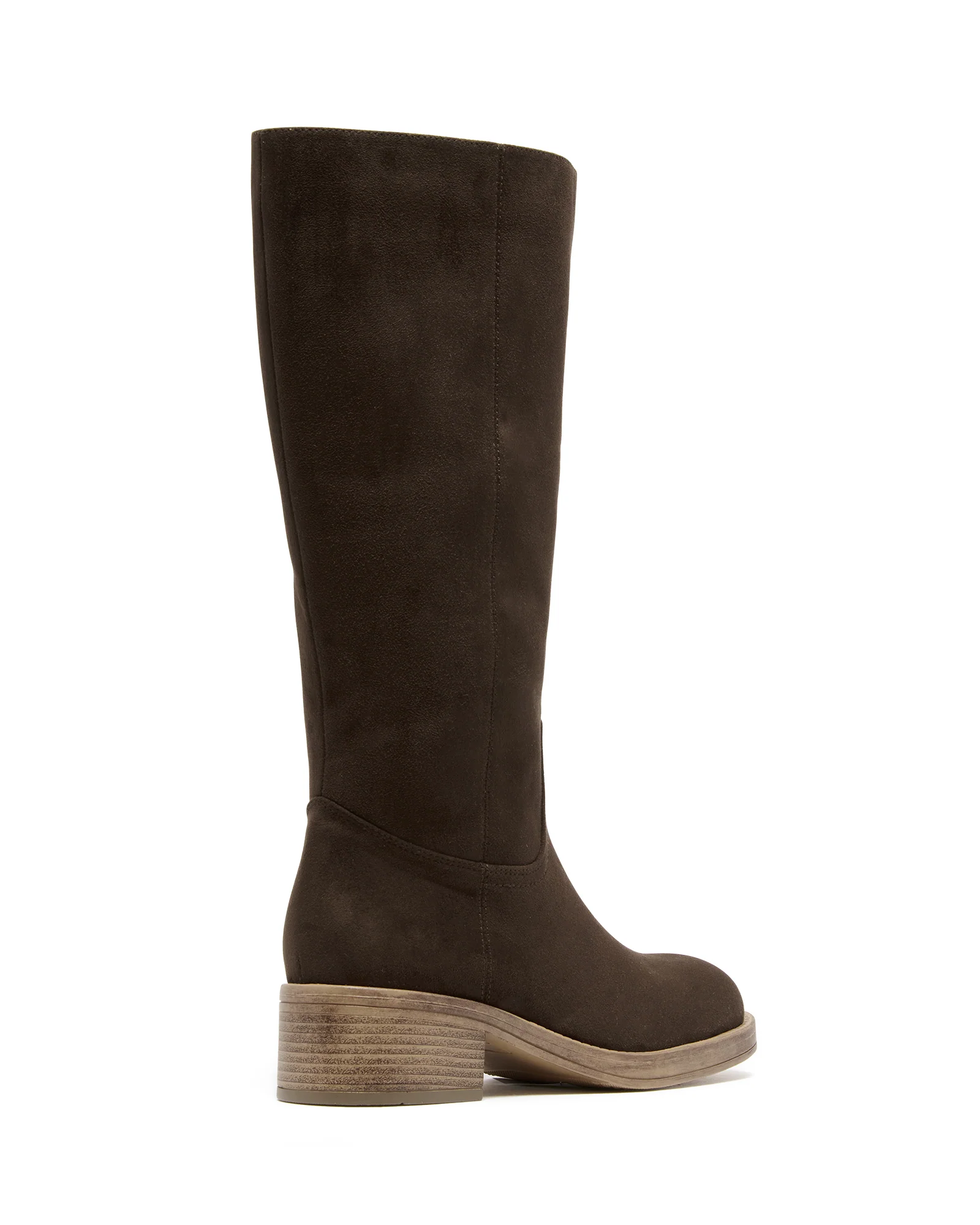Fever Tall Boot Chocolate Faux Suede - Image 3