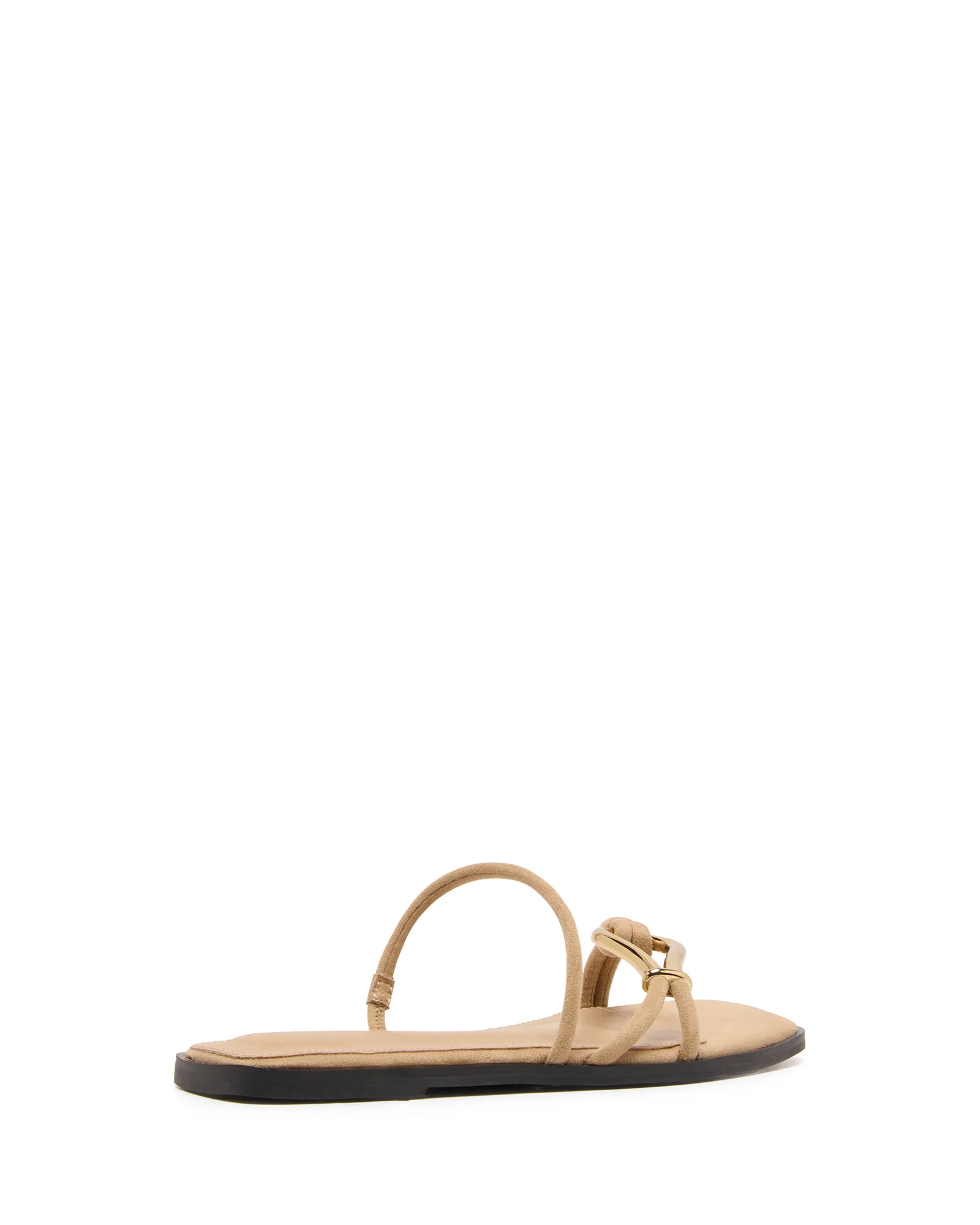 Gem Flat Sandal Cashew Suede - Image 3