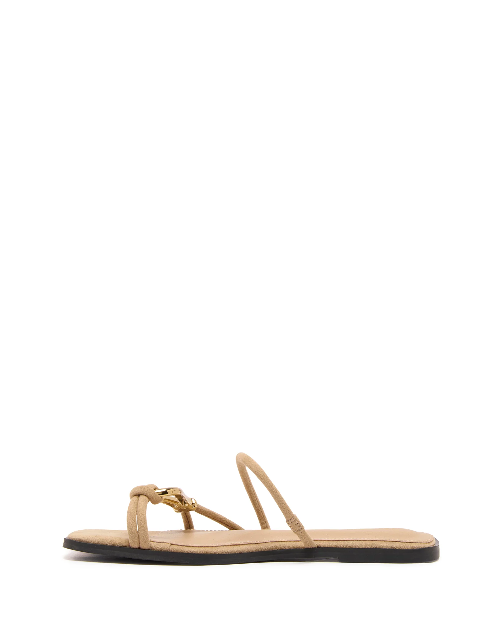 Gem Flat Sandal Cashew Suede - Image 4