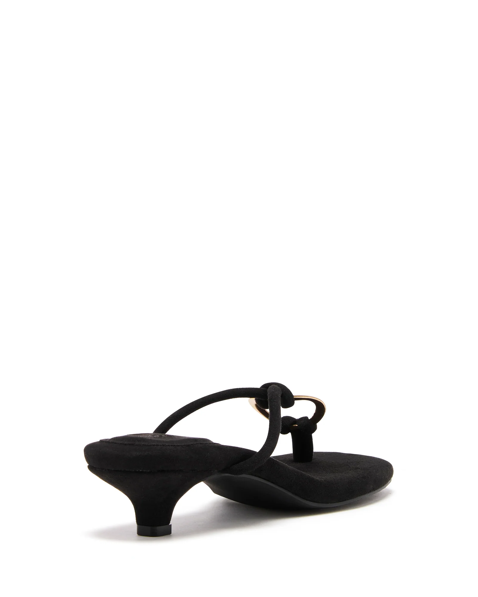 Haydn Thong Heel Black Microsuede - Image 3