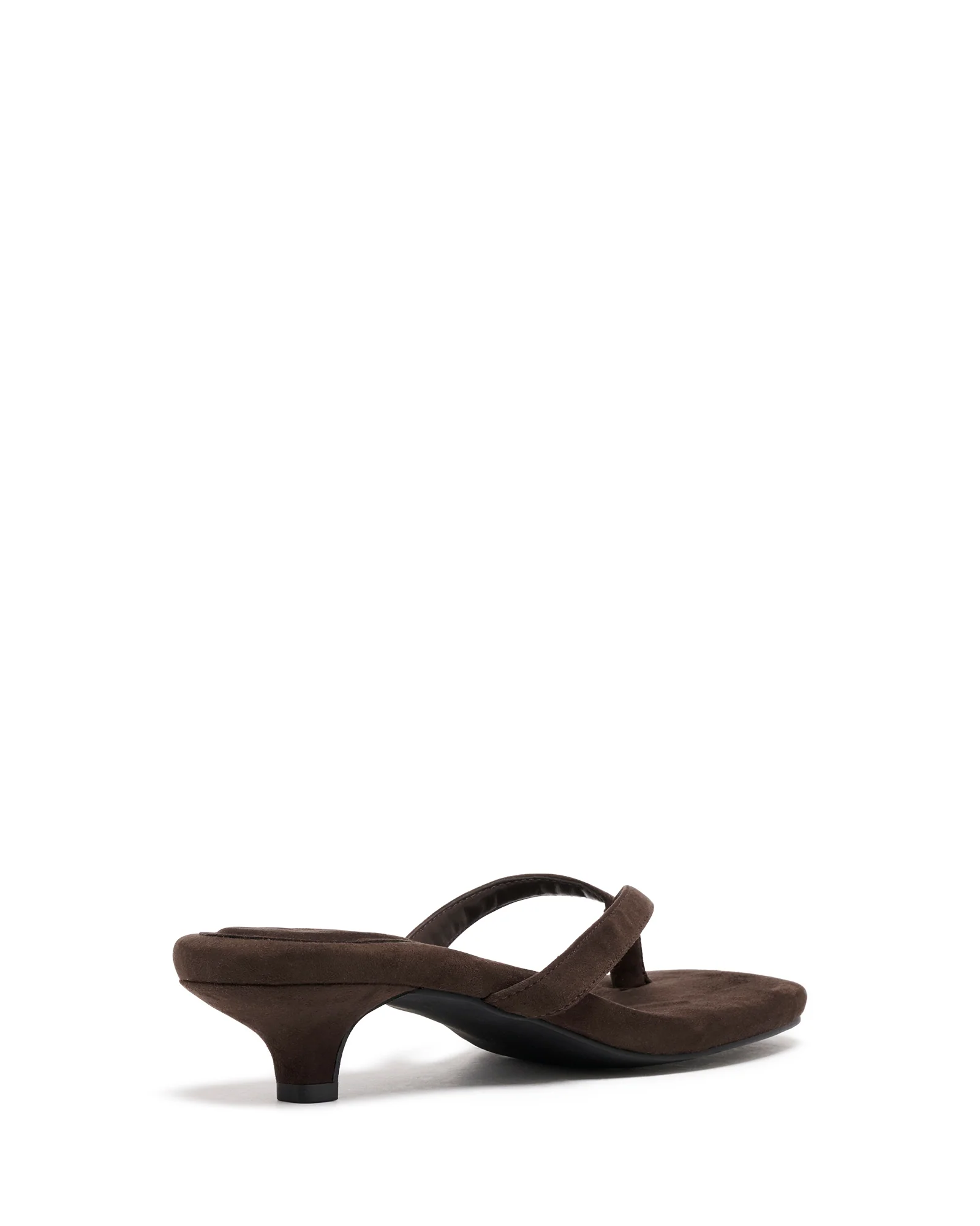 Heatwave Thong Heel Chocolate Microsuede - Image 3