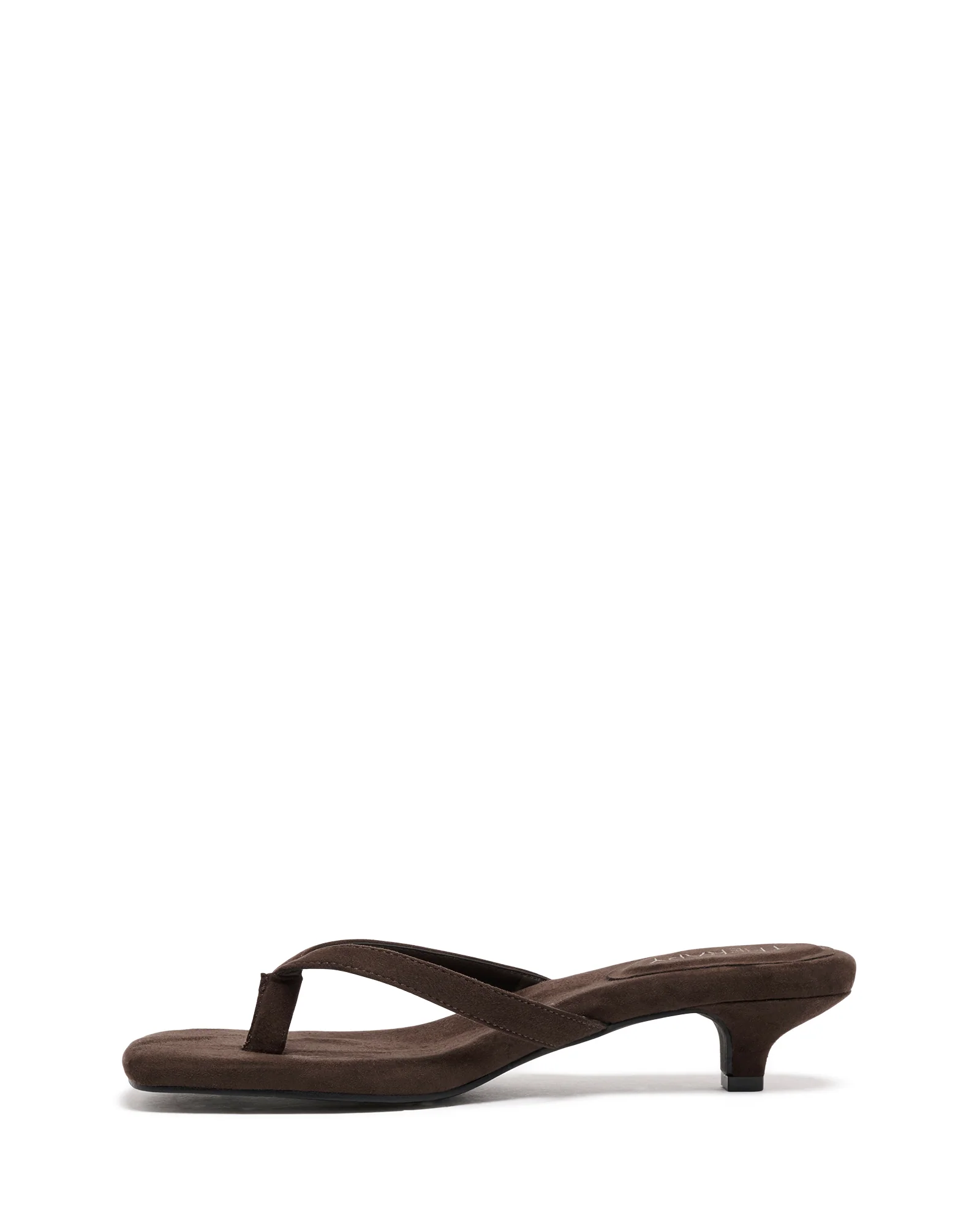 Heatwave Thong Heel Chocolate Microsuede - Image 4