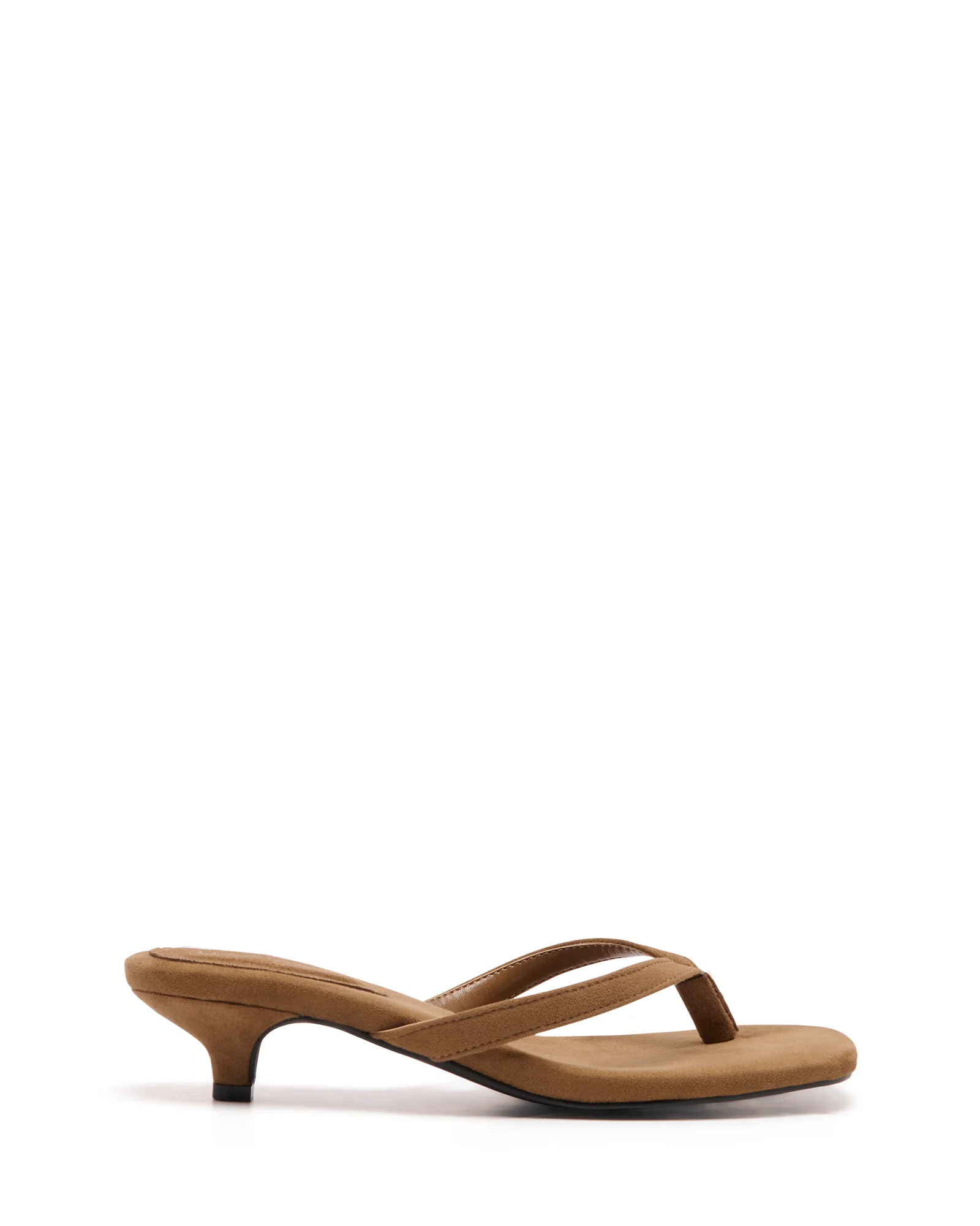 Heatwave Thong Heel Toffee Microsuede
