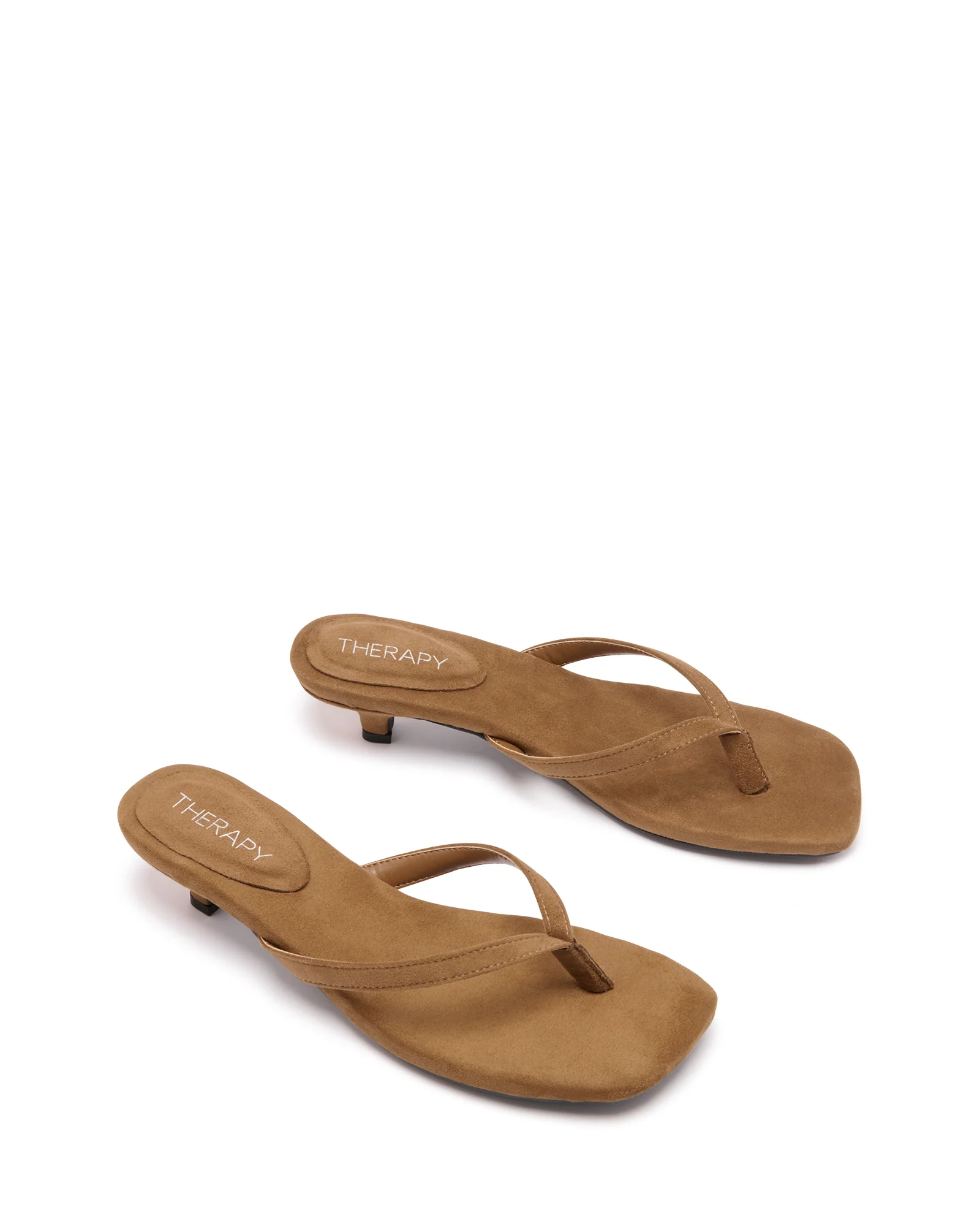 Heatwave Thong Heel Toffee Microsuede - Image 2