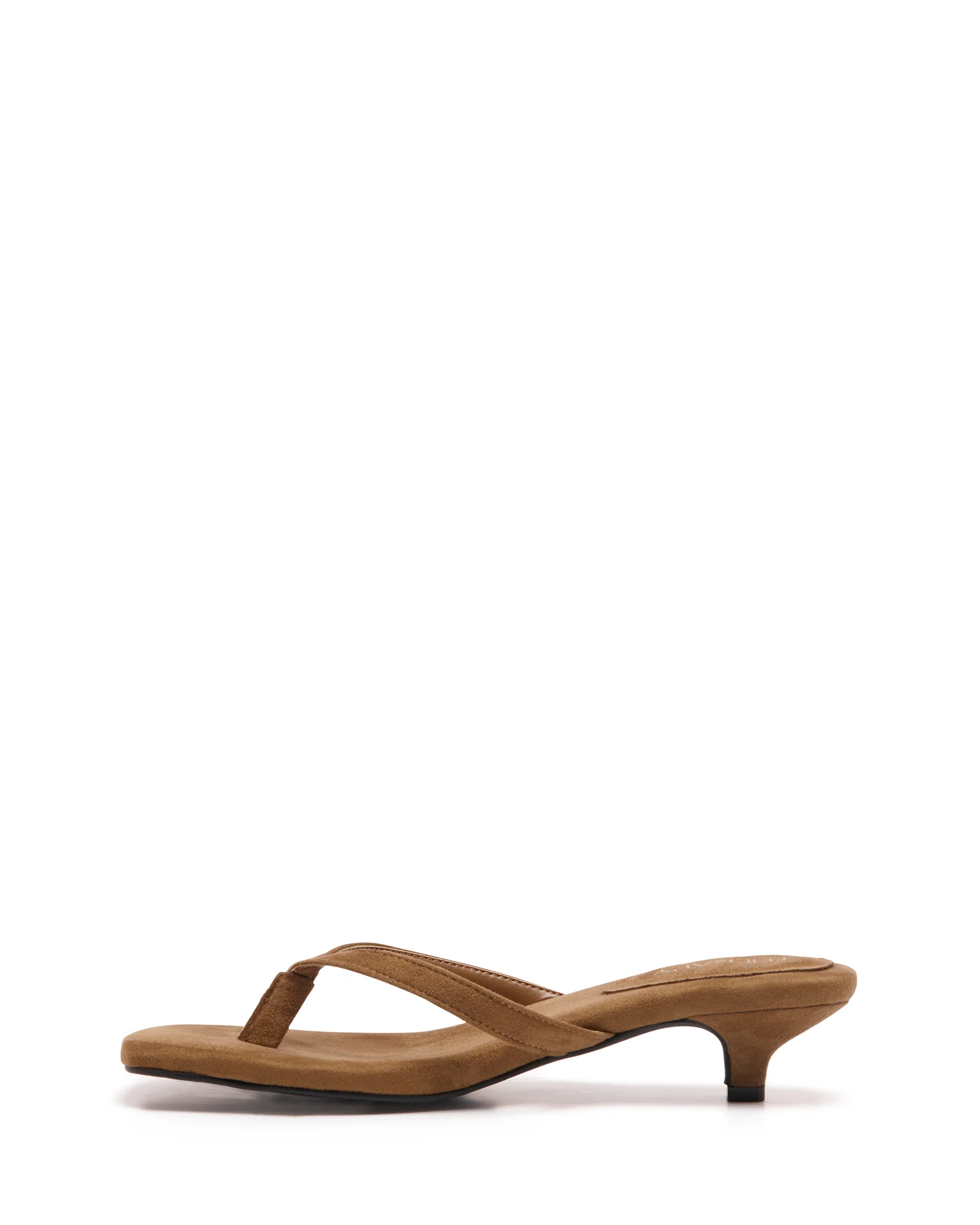 Heatwave Thong Heel Toffee Microsuede - Image 4