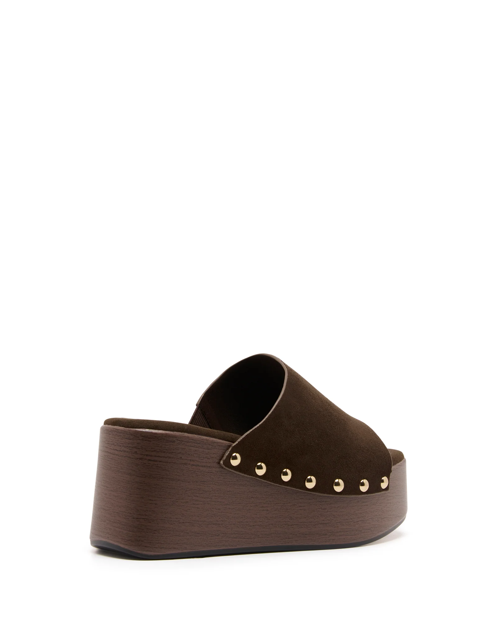 Imani Platform Clog Chocolate Suede - Image 4