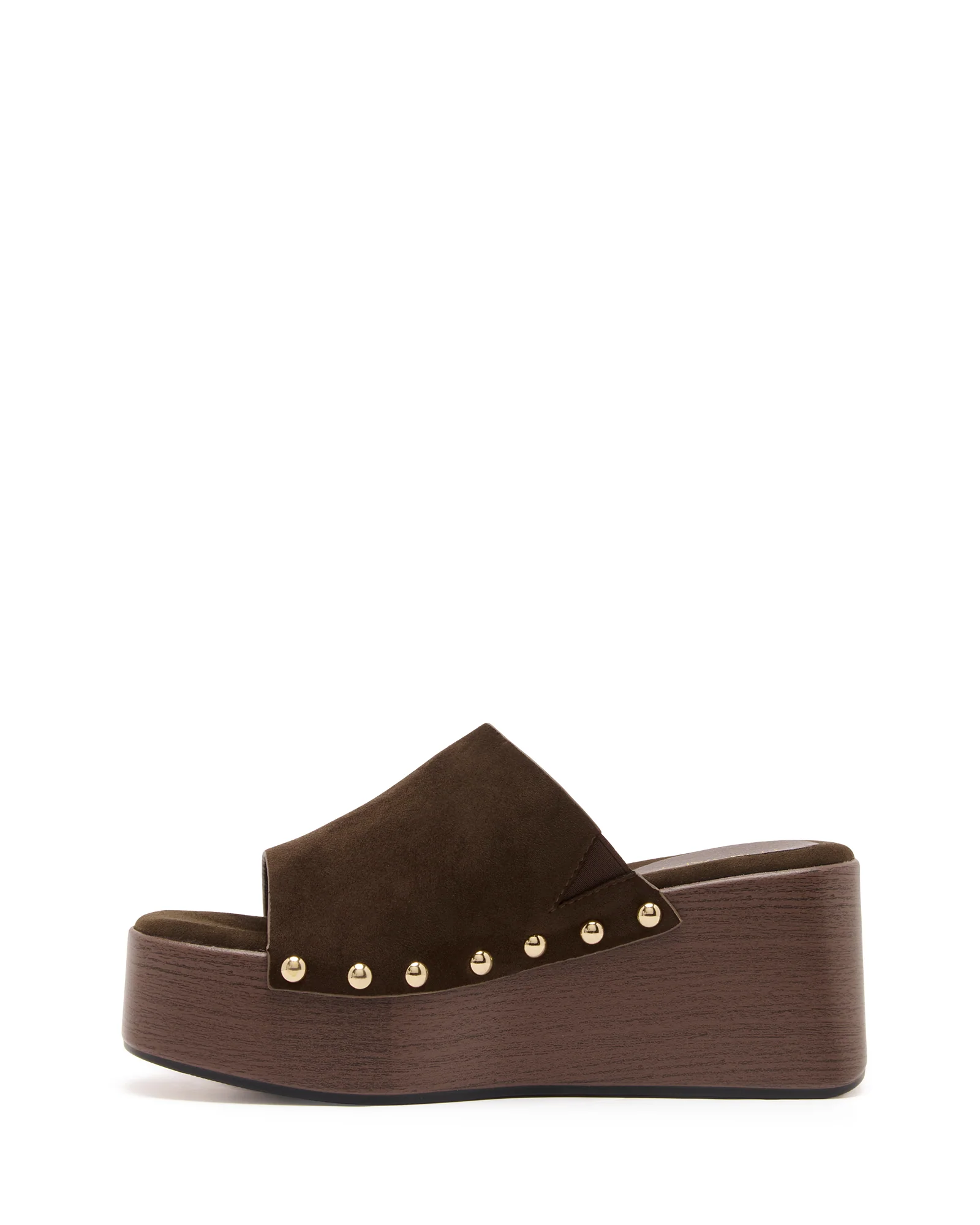Imani Platform Clog Chocolate Suede - Image 5