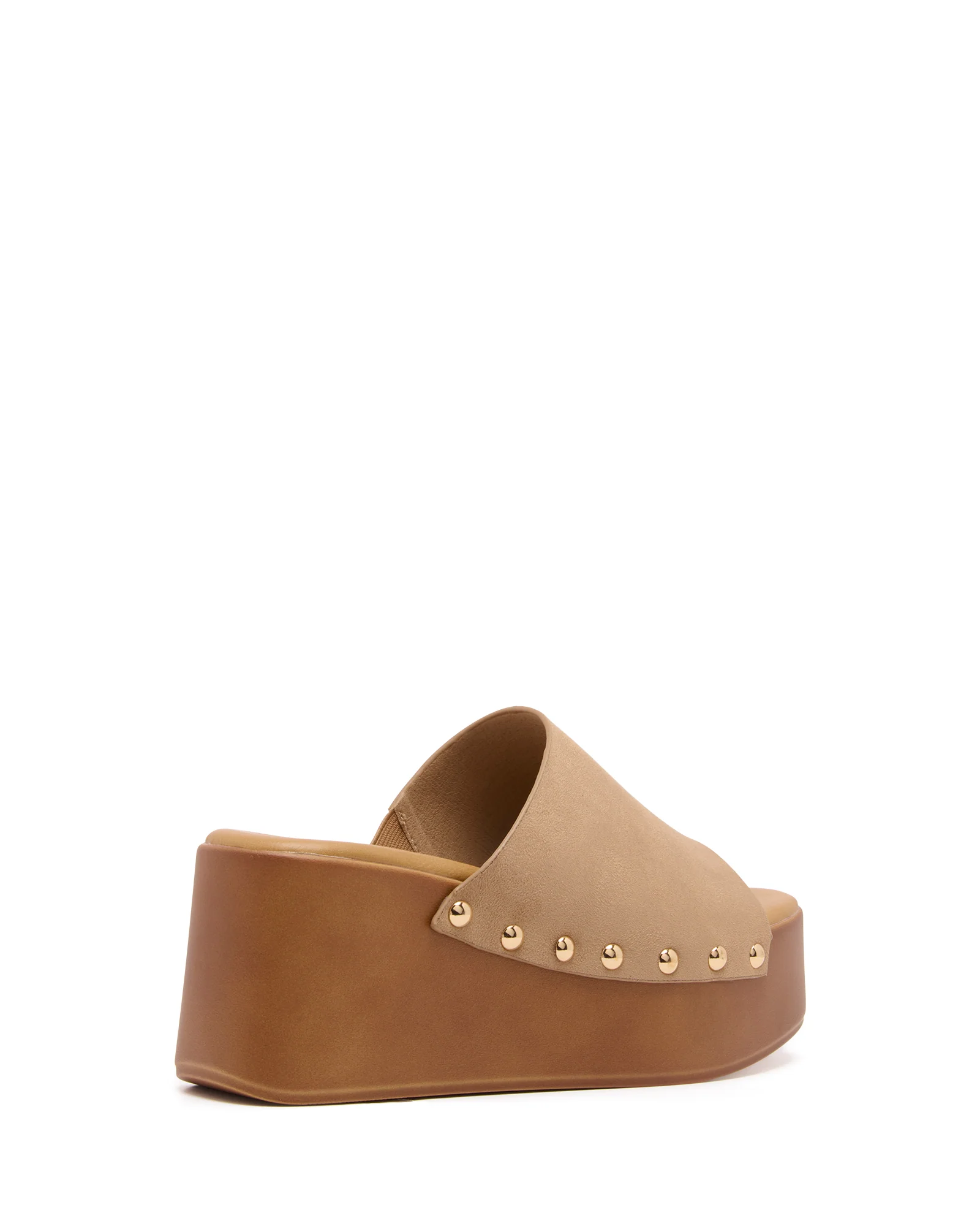 Imani Platform Clog Toffee Suede - Image 3