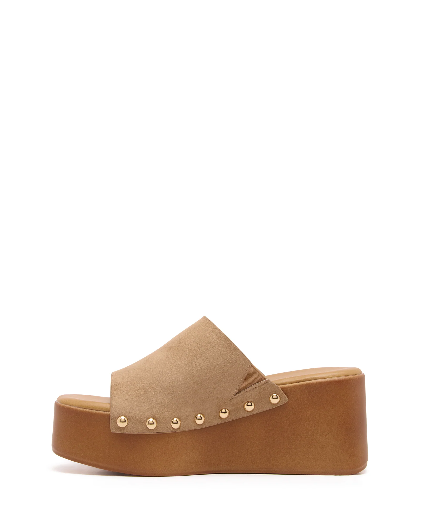 Imani Platform Clog Toffee Suede - Image 4