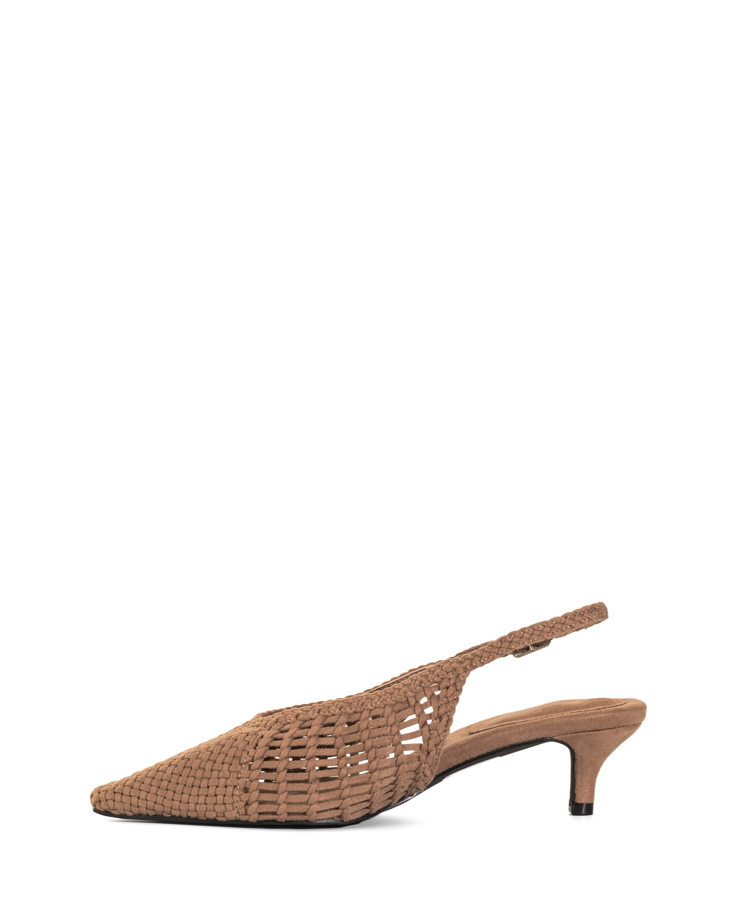 Ivanya Slingback Heel Mocha Microsuede - Image 5