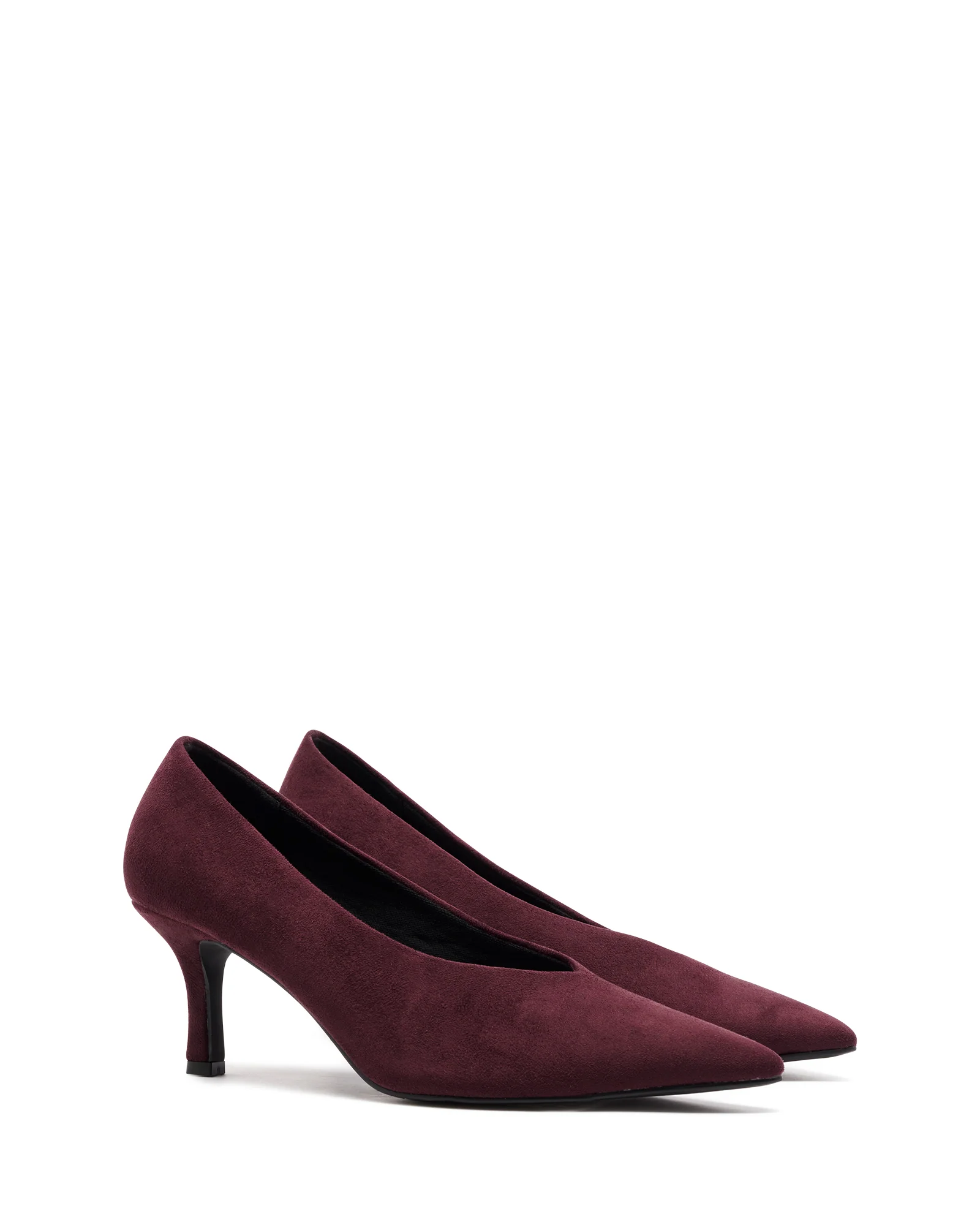 Jordyn Pump Bordeaux Suede - Image 2