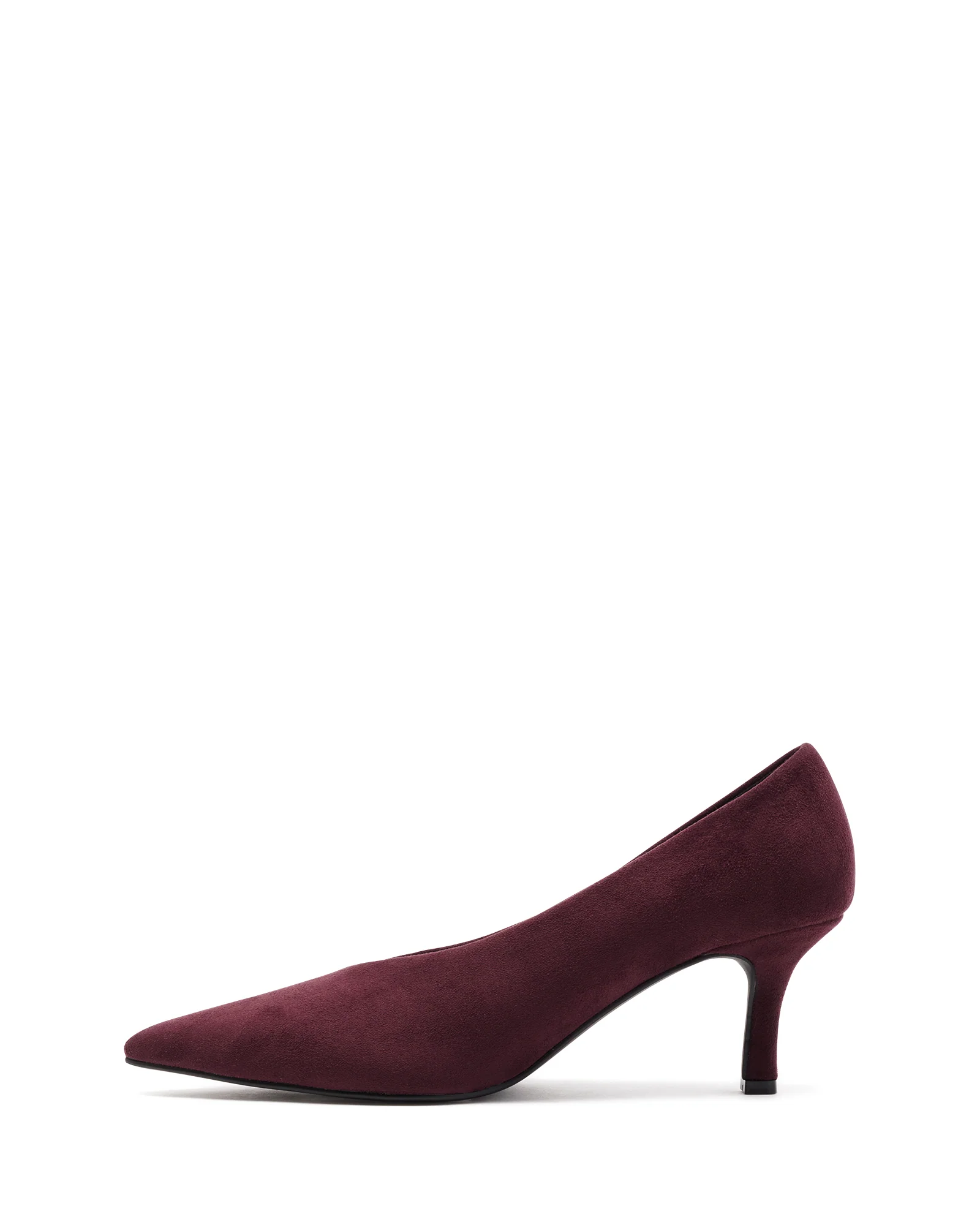 Jordyn Pump Bordeaux Suede - Image 4