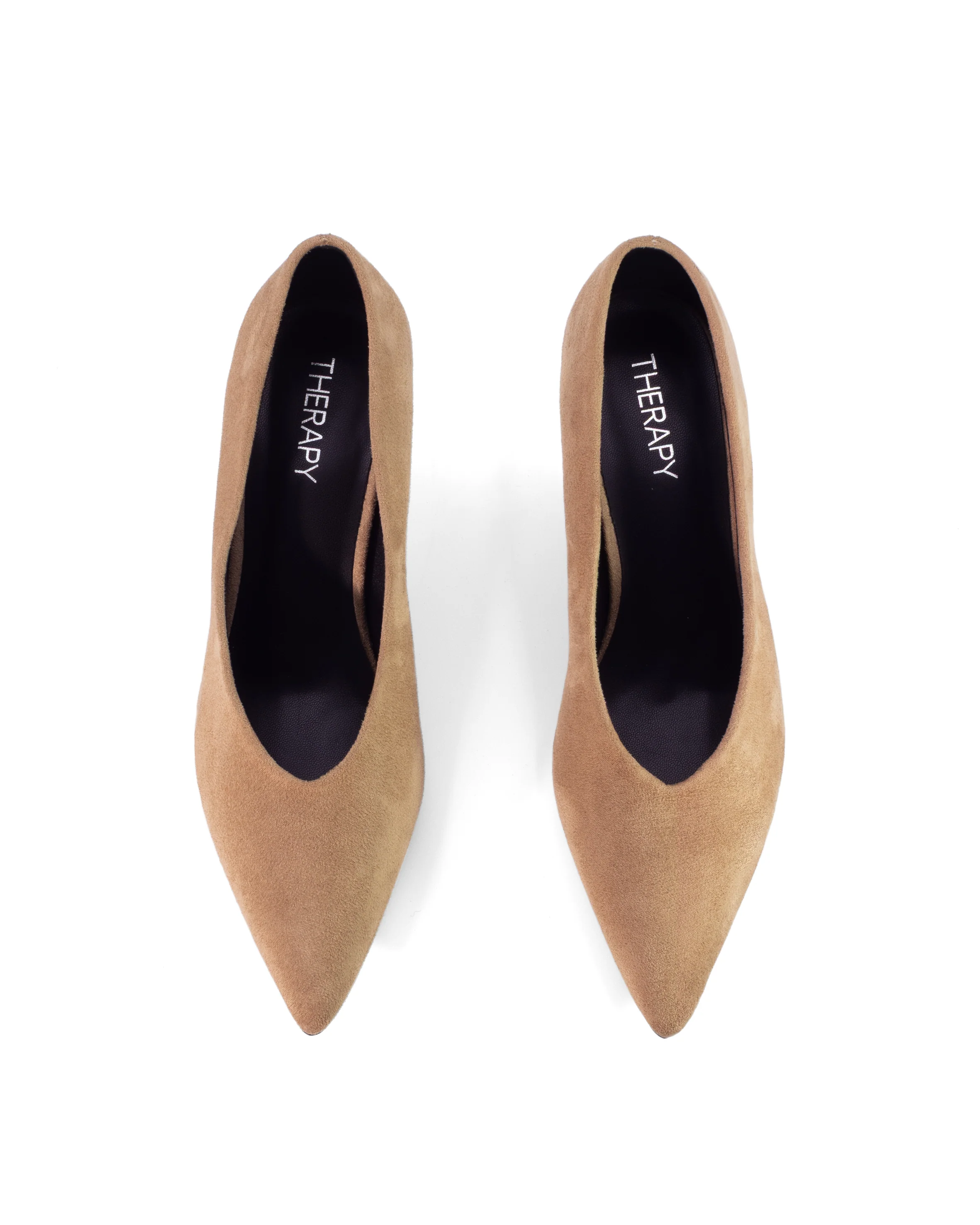 Jordyn Pump Mocha Faux Suede - Image 4