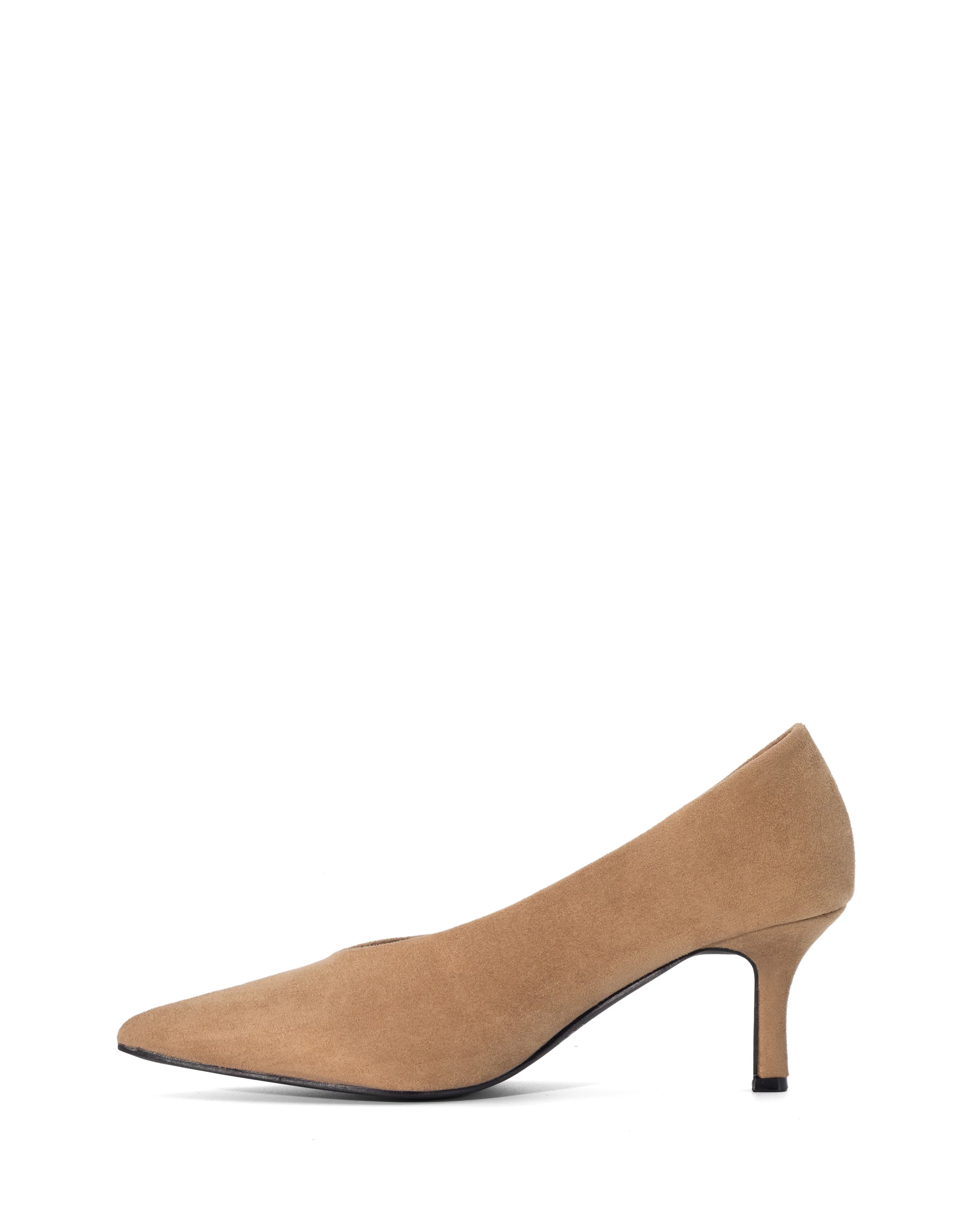 Jordyn Pump Mocha Faux Suede - Image 5