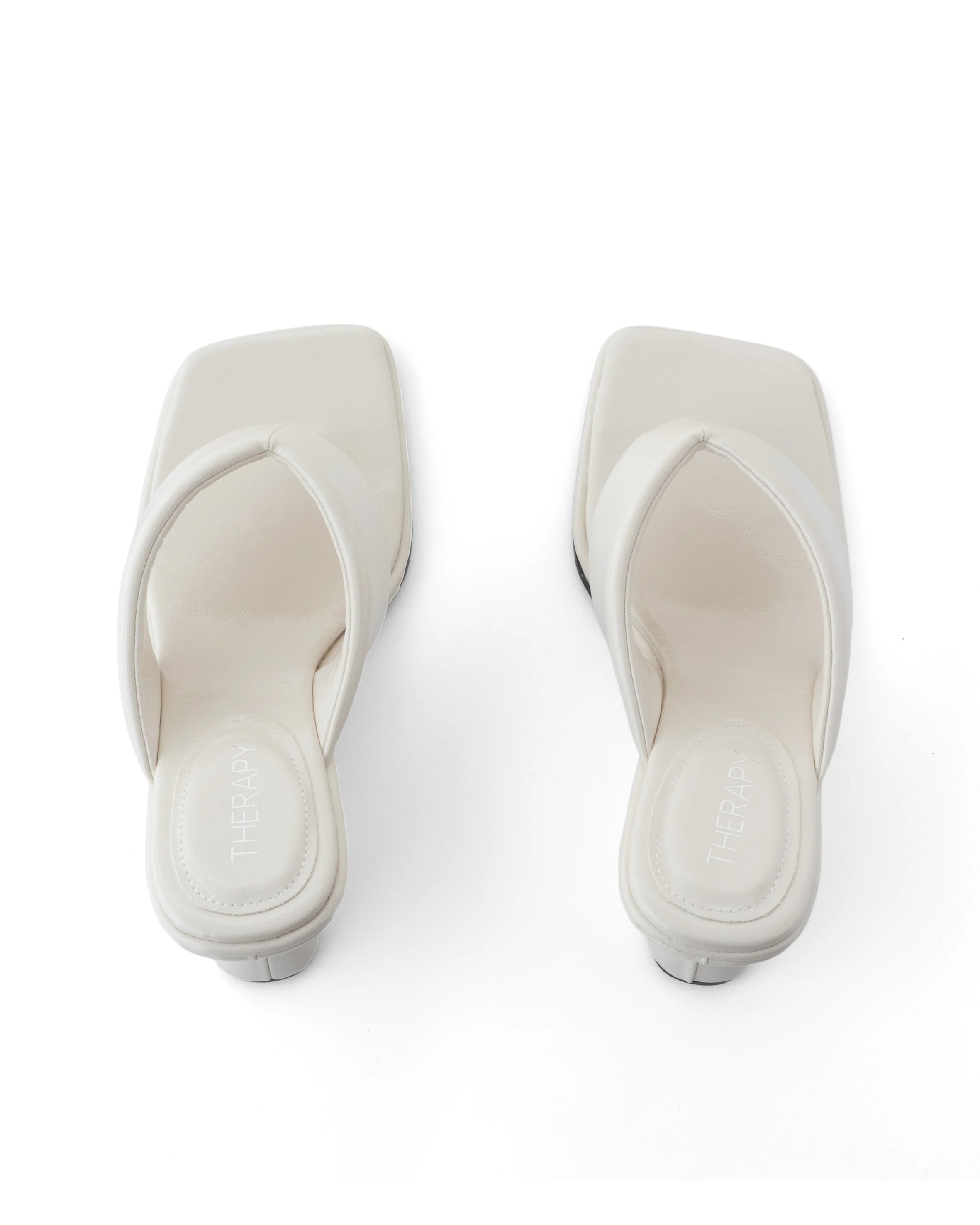 Lennox Wedge Off White Crinkled Patent - Image 5