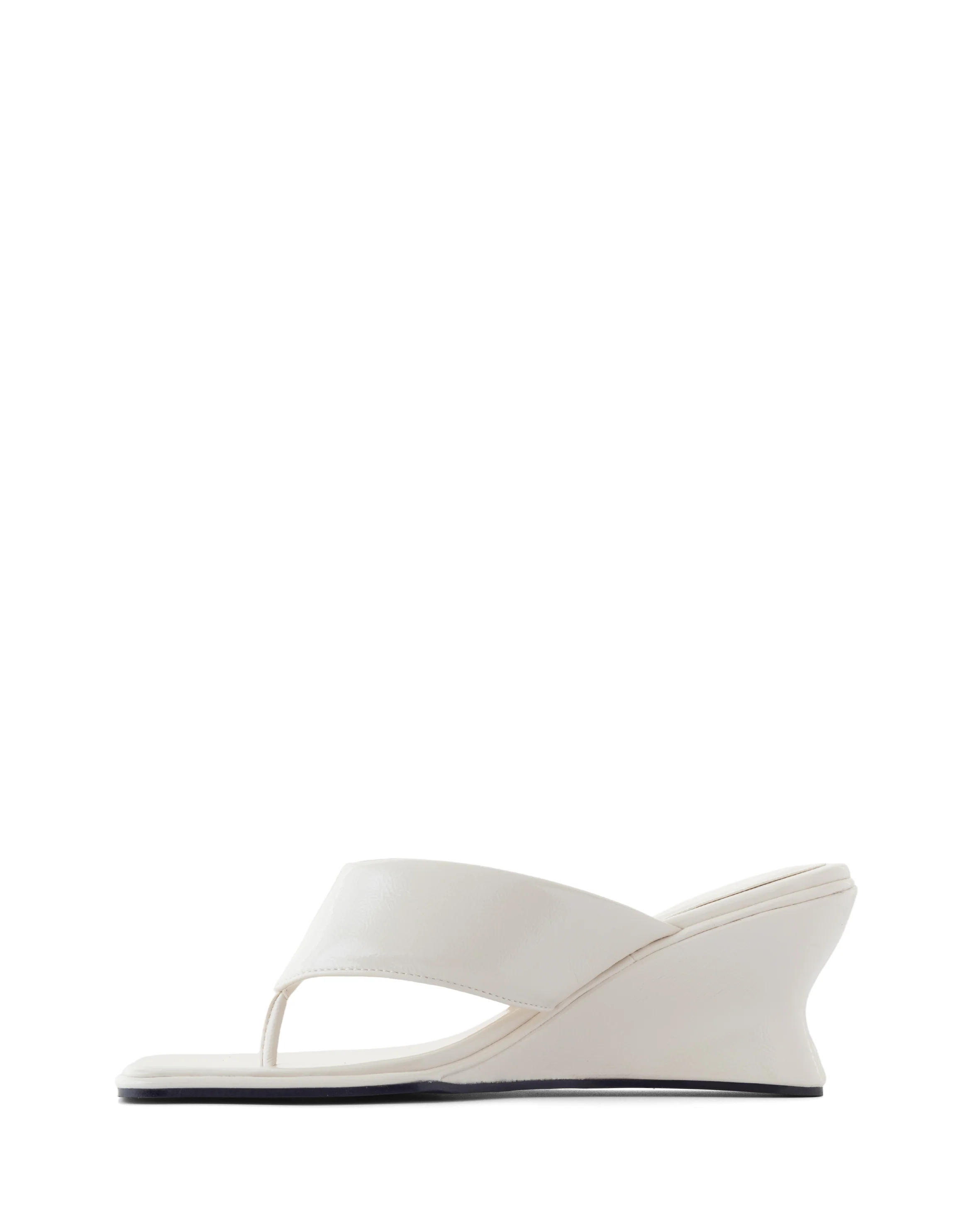 Lennox Wedge Off White Crinkled Patent - Image 6