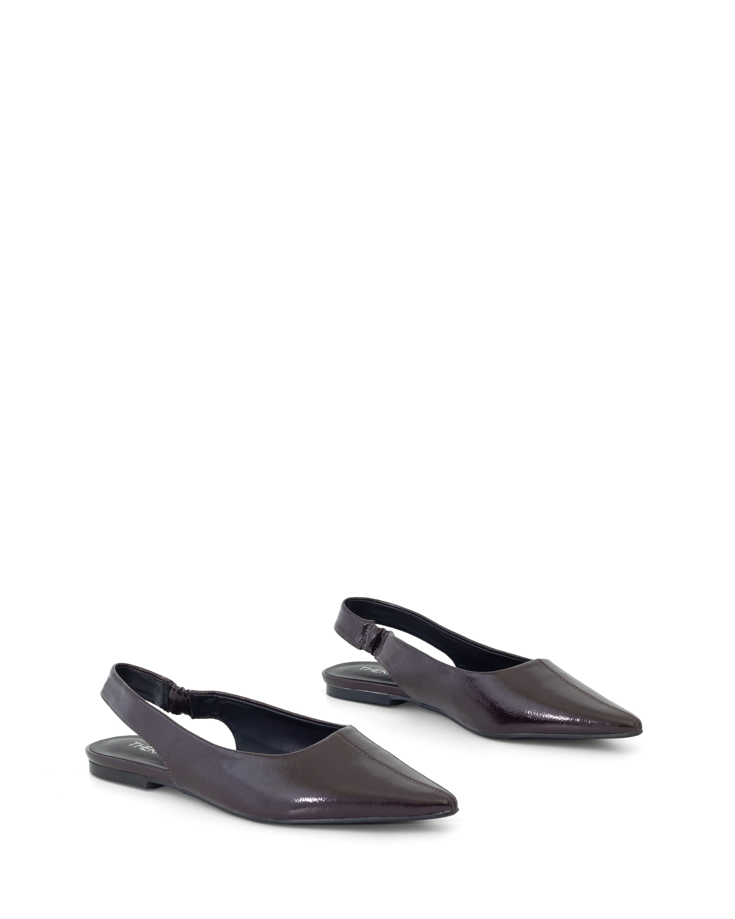 Lexington Slingback Flat Port Crinkled Patent - Image 2