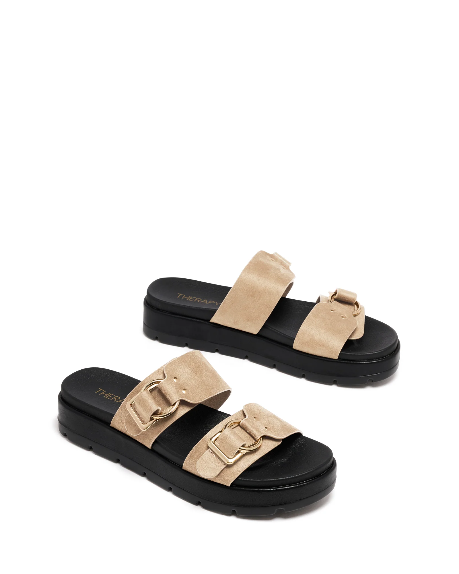 Litmus Flatform Sandals Cashew Suede - Image 2