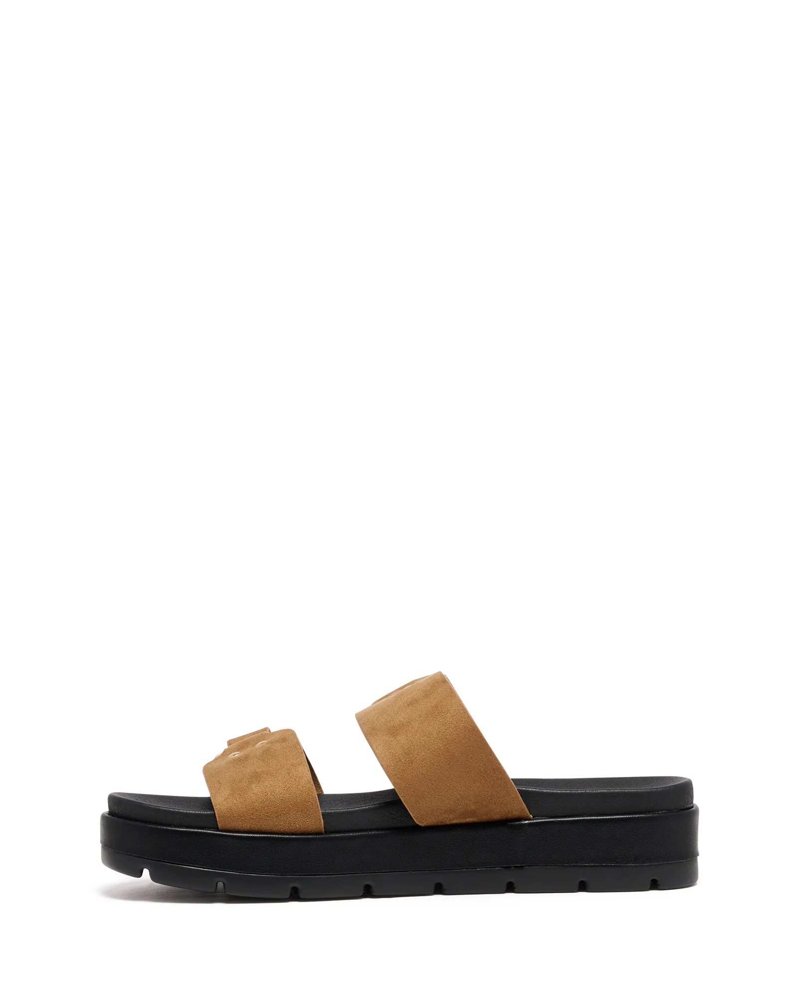 Litmus Flatform Sandals Toffee Suede - Image 4