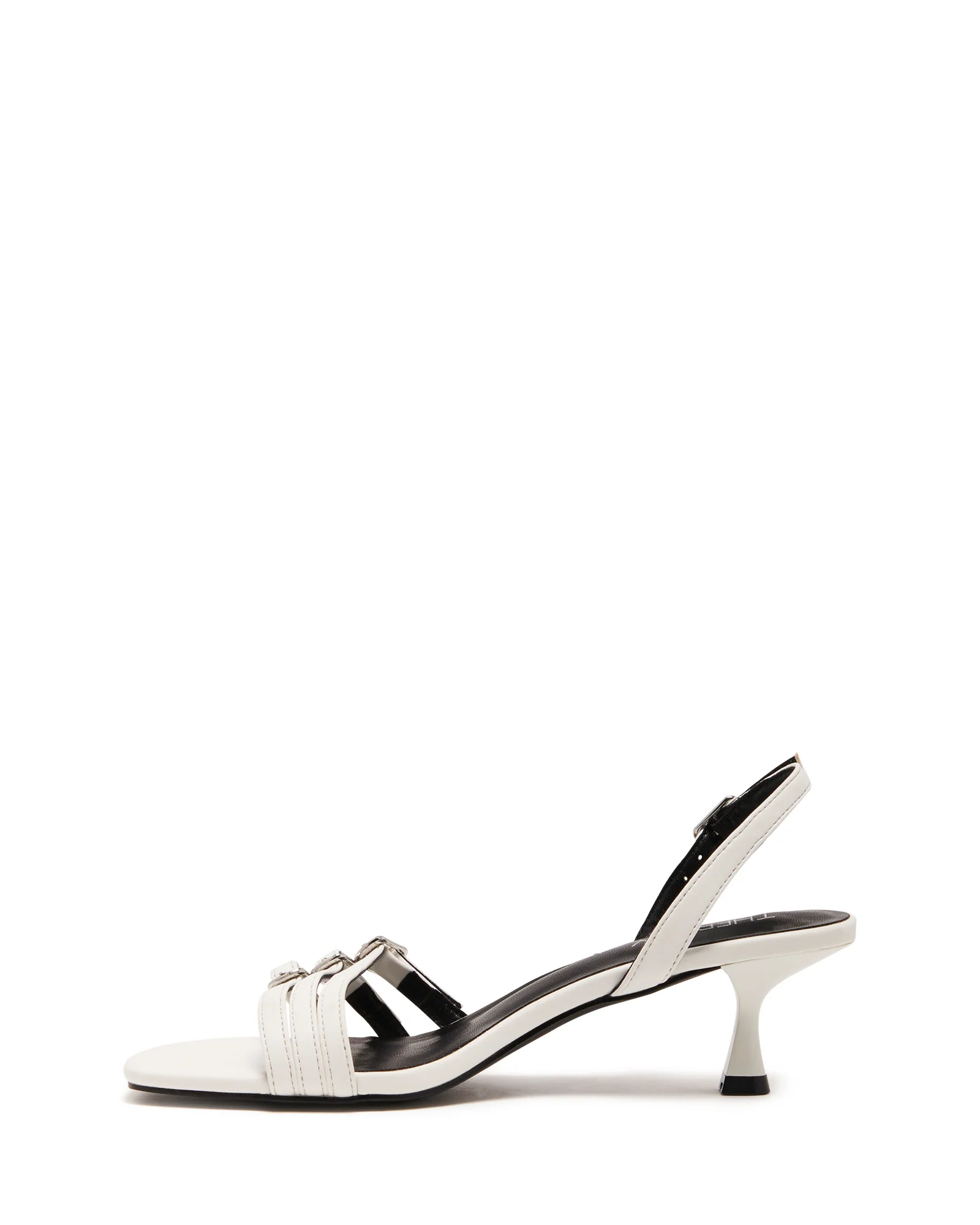 Lucky Strappy Heel White Smooth - Image 5