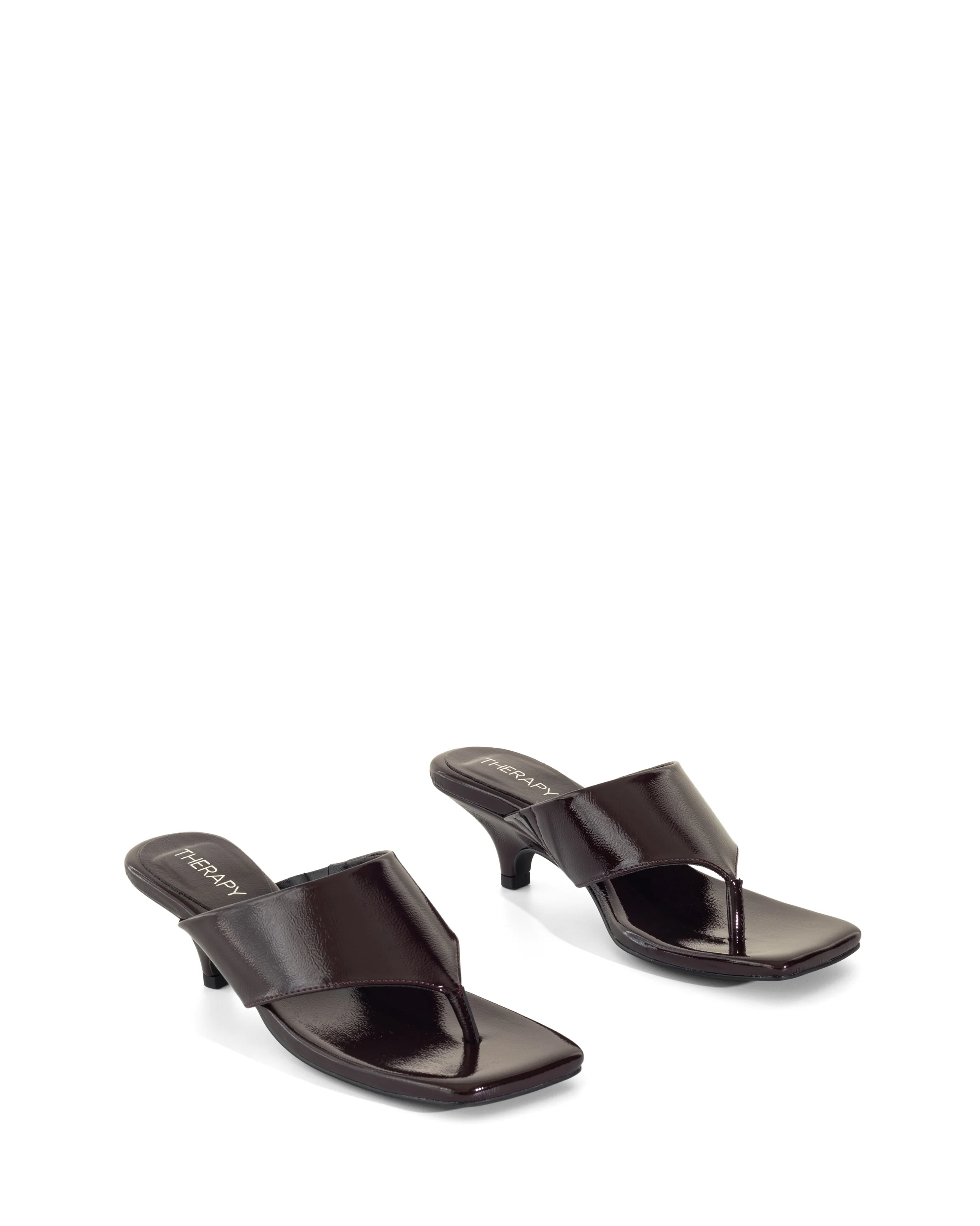 Newyorker Thong Heel Port Crinkled Patent - Image 2