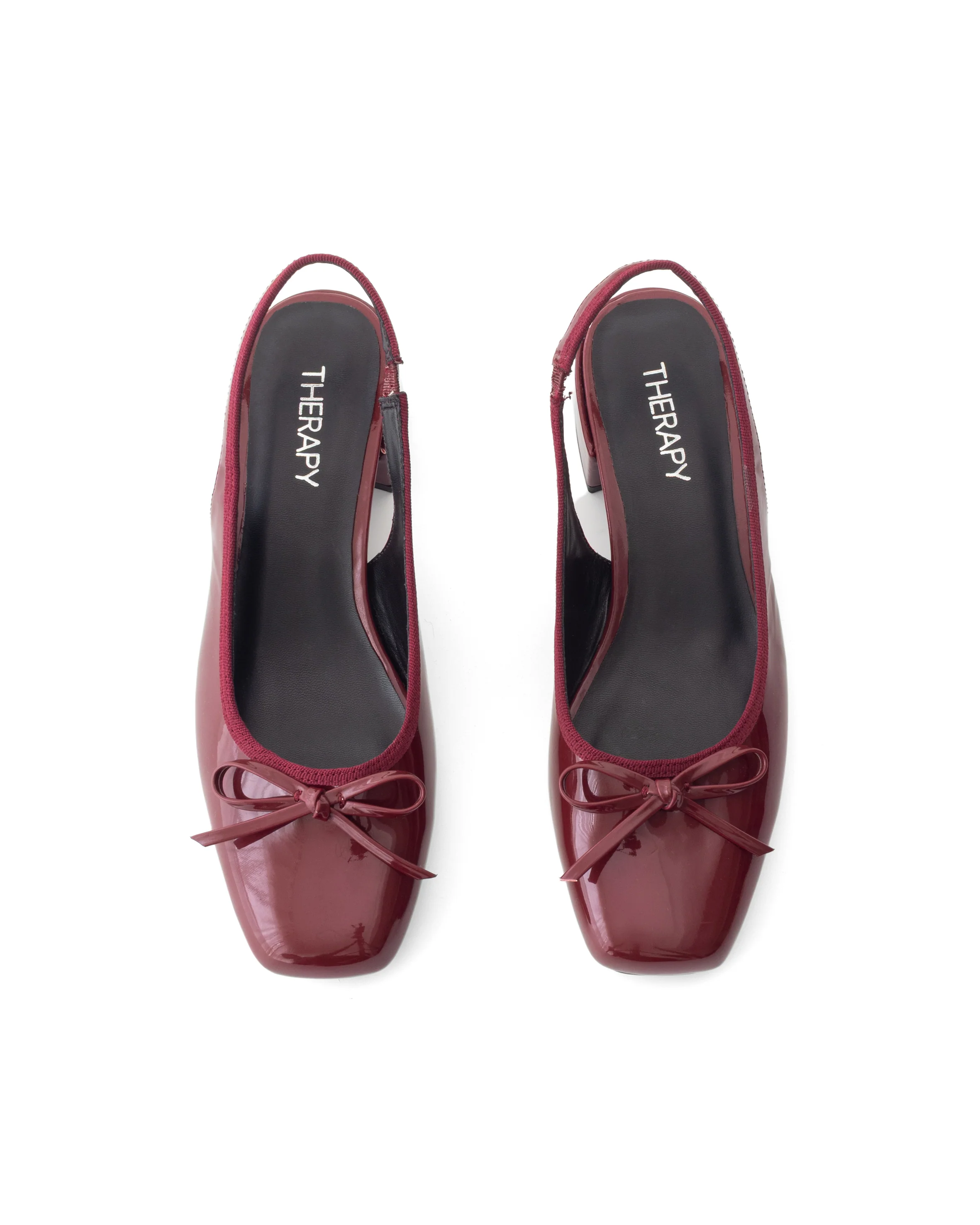 Nexie Slingback Pump Bordeaux Patent - Image 4