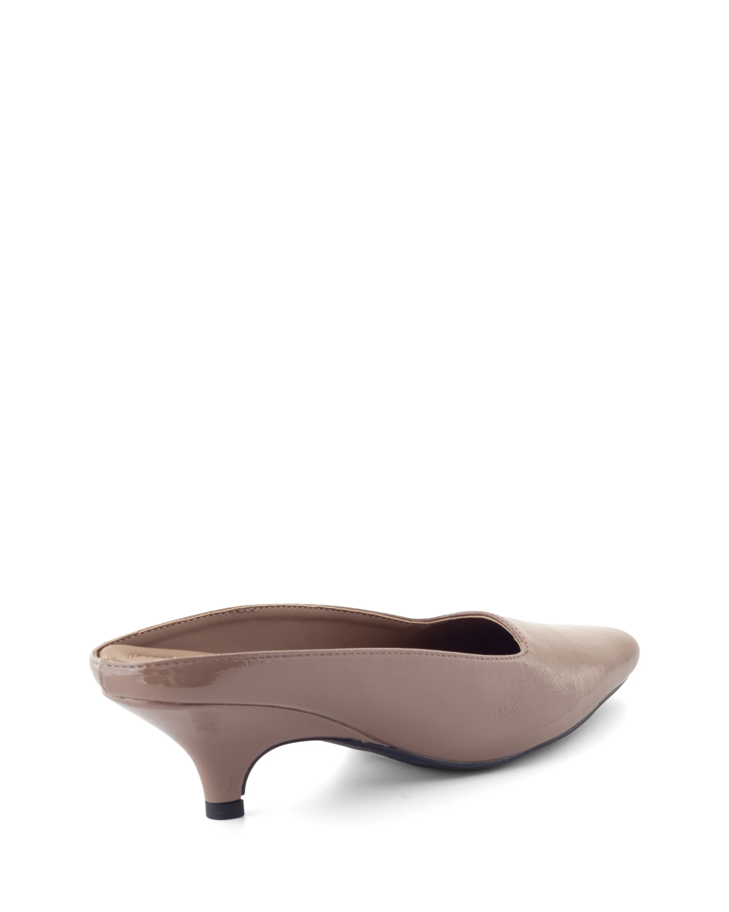 Noho Heel Mocha Crinkled Patent - Image 3