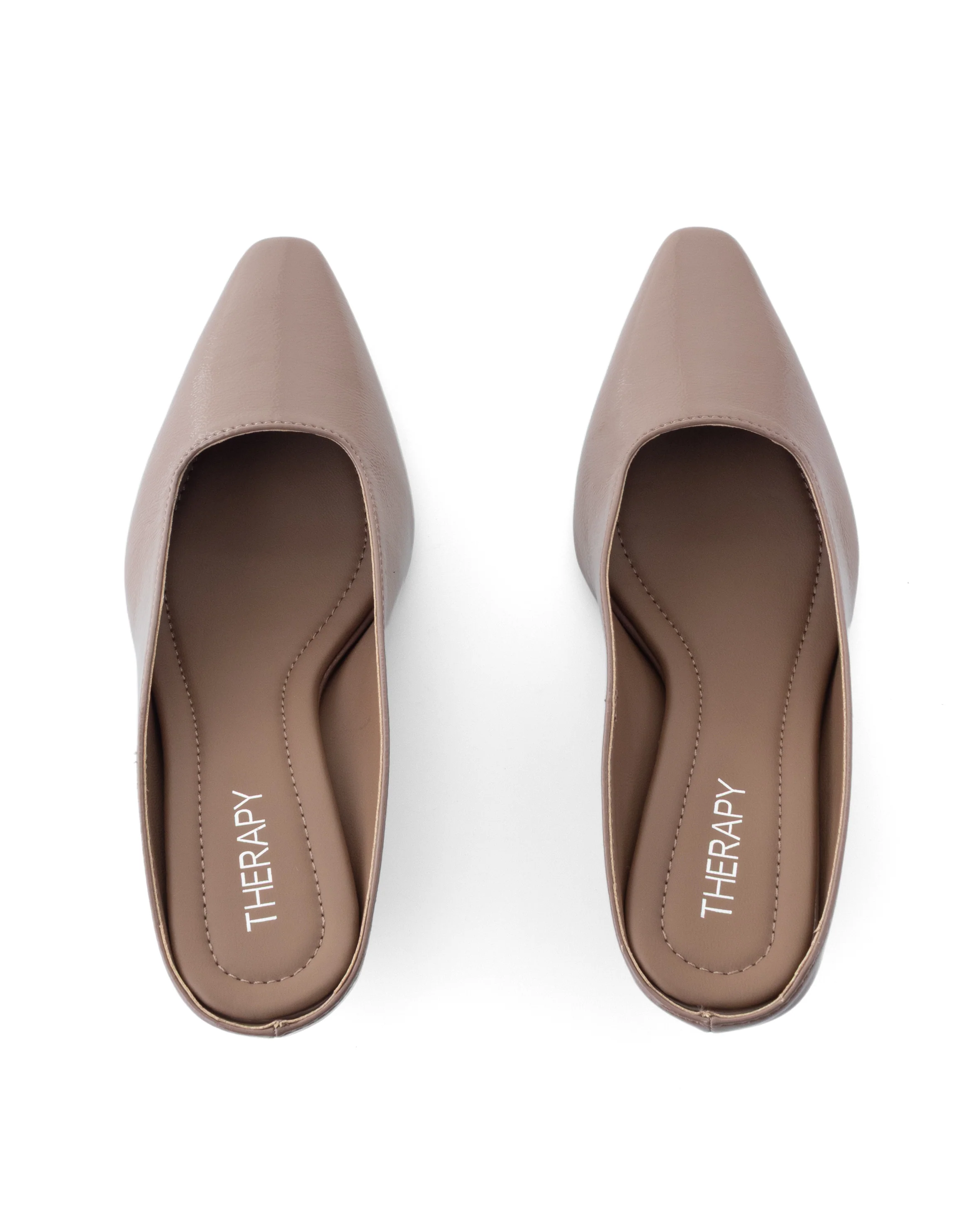 Noho Heel Mocha Crinkled Patent - Image 4