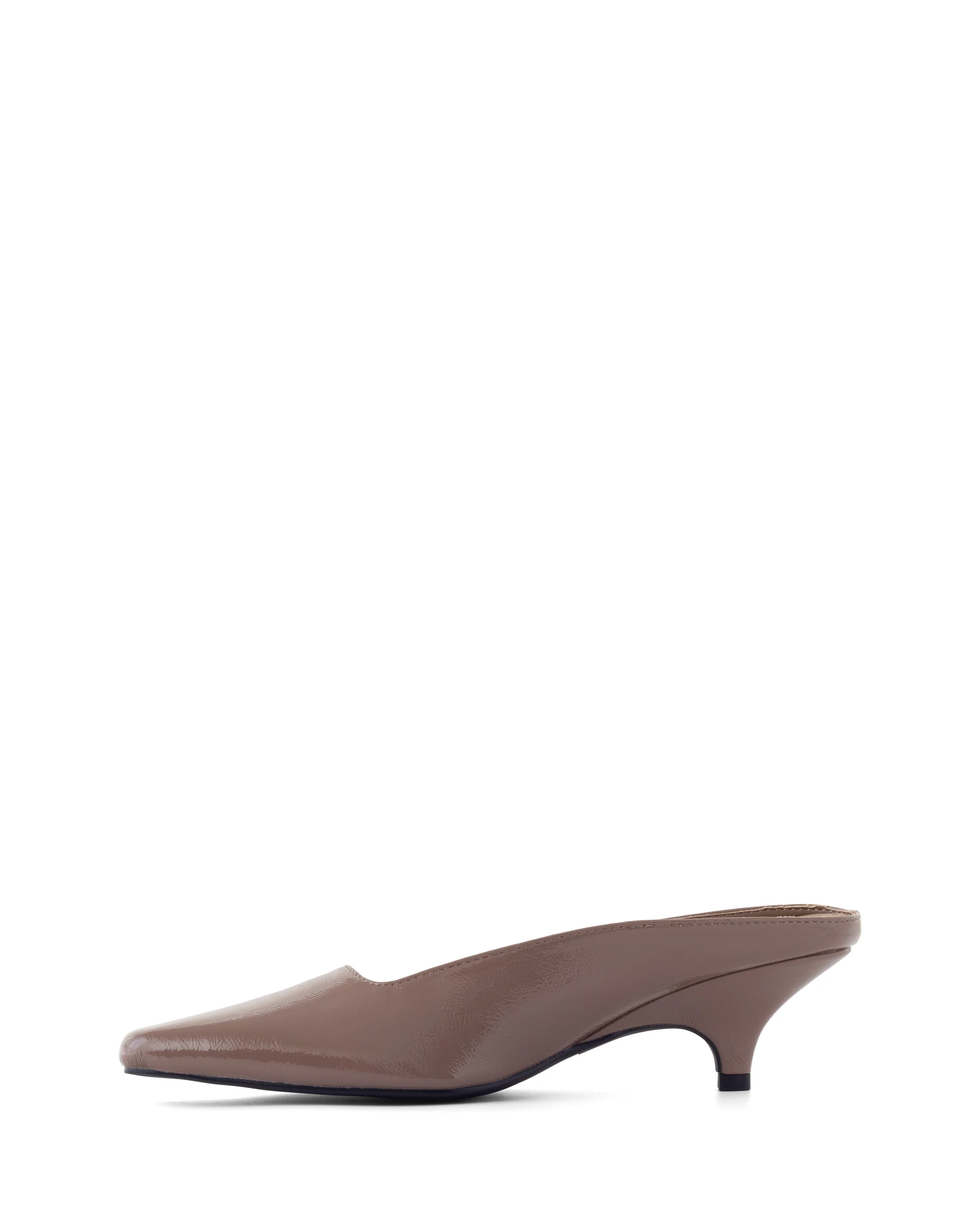 Noho Heel Mocha Crinkled Patent - Image 5