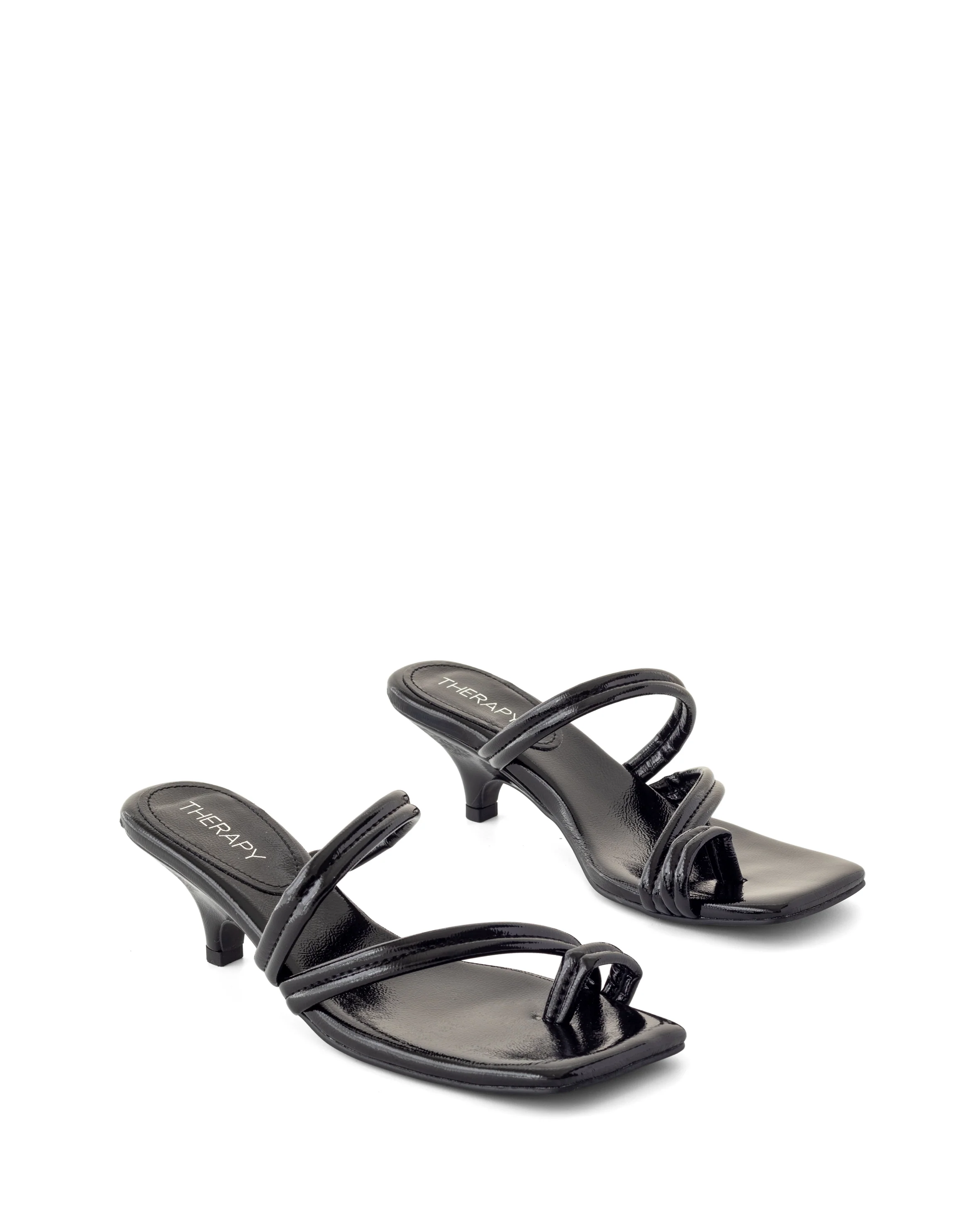 Nolita Heel Black Crinkled Patent - Image 2